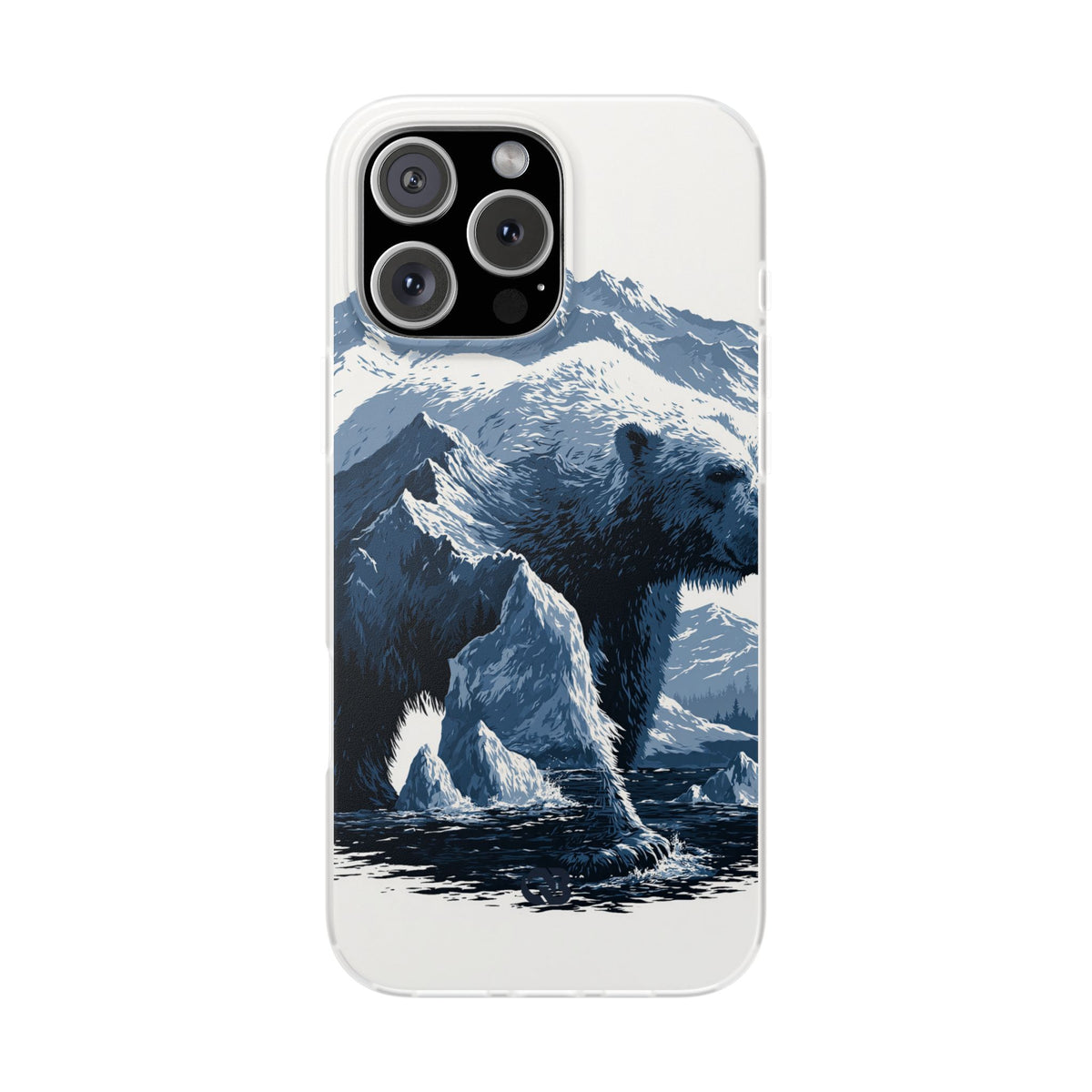 Fjord Summit Bear · Lite Phone Case for iPhone · Blue