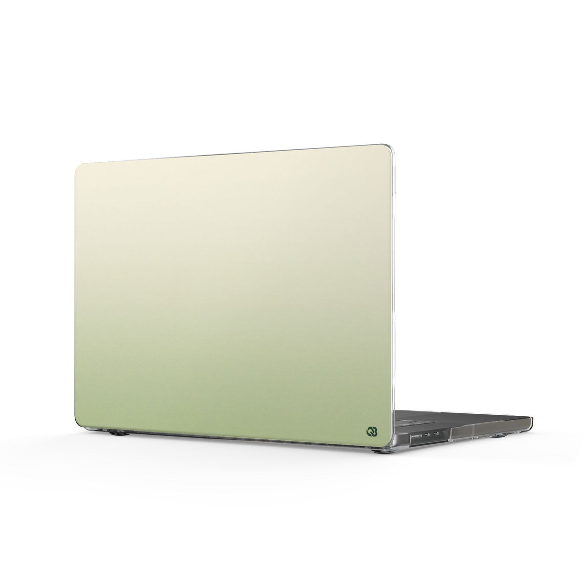 Muted Sage Ombre · Clear Hard Case for MacBook · Green