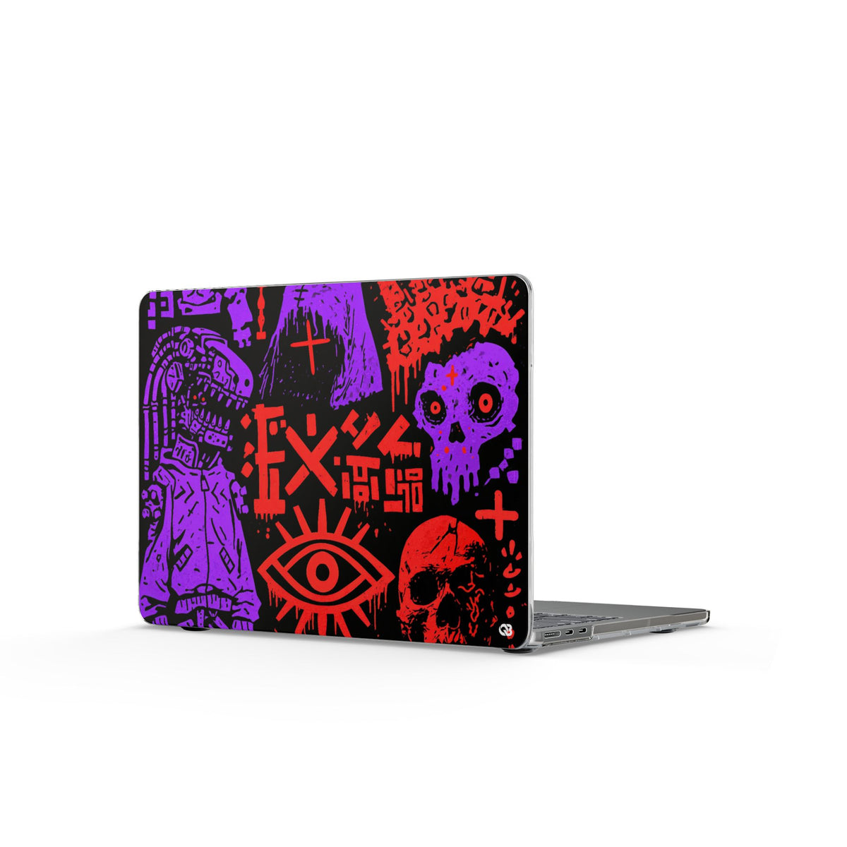 Underground Cyber Glyphs · Clear Hard Case for MacBook · Black