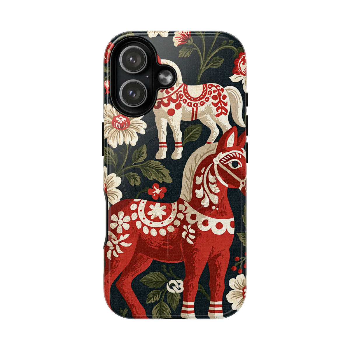 Nordic Dala Meadow · Tough 2.0 Magnetic Phone Case for iPhone · Red