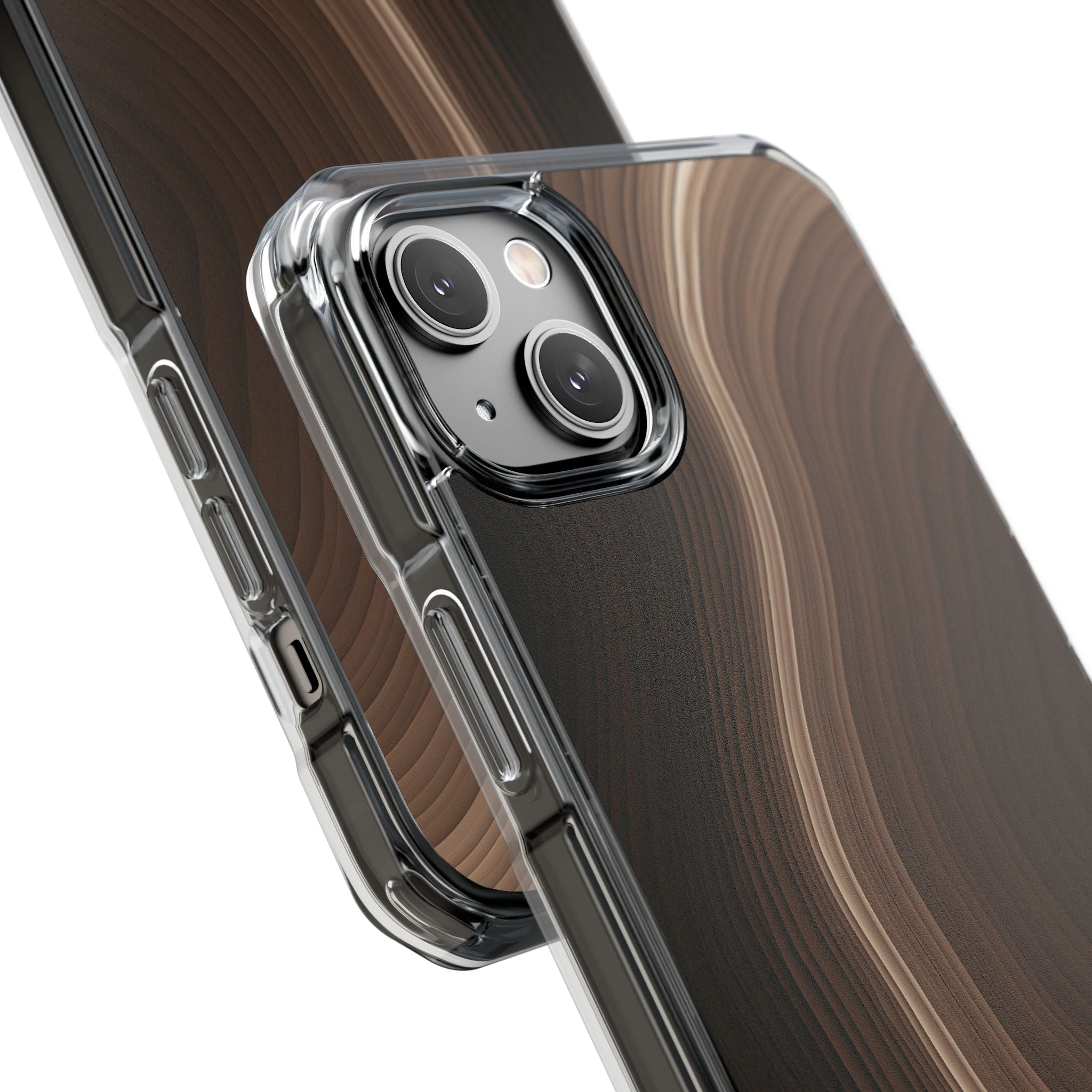 Brown Impact MagSafe Phone Case for iPhone - Bronzed Canyon Relief
