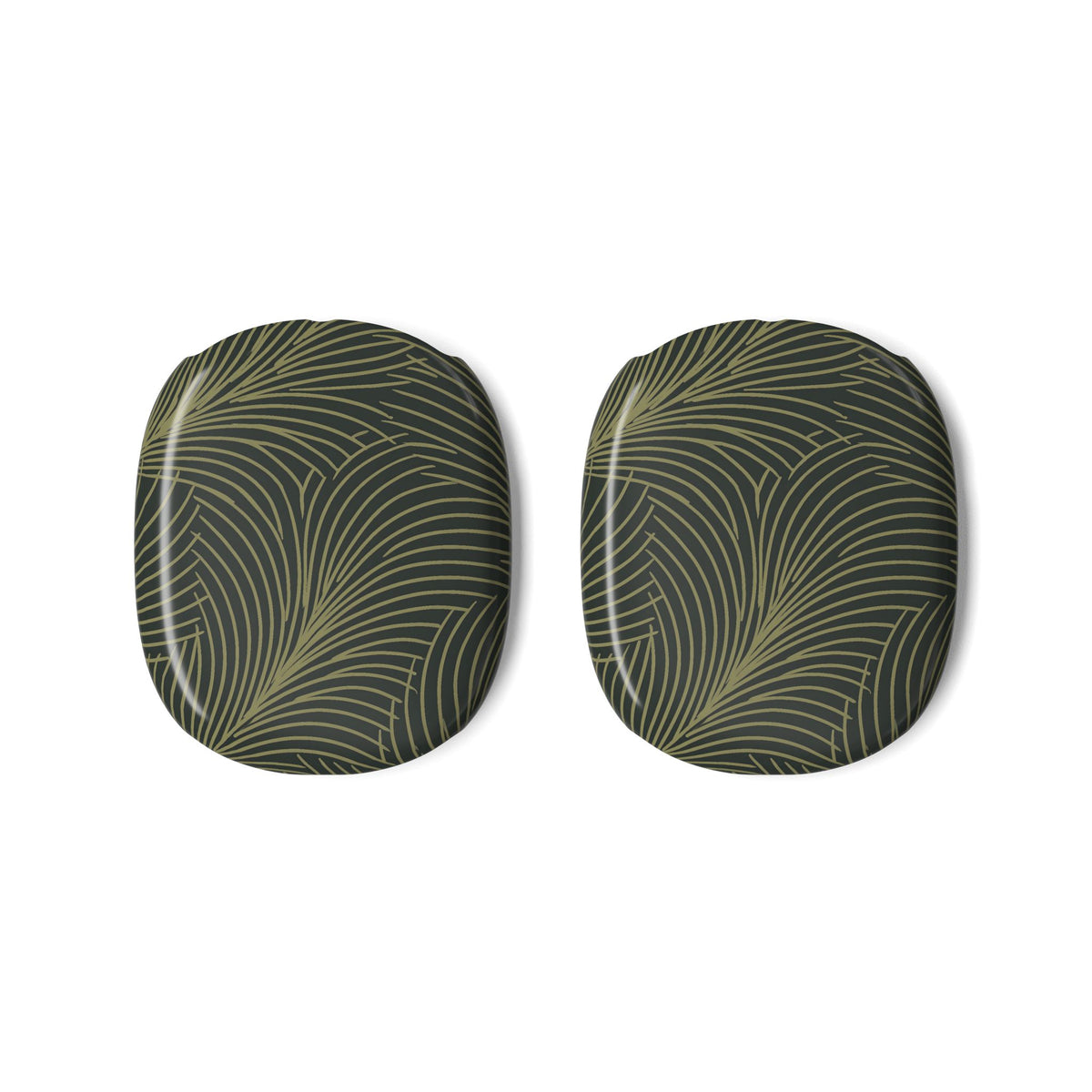Midnight Palm Frond · Hard Case for AirPods Max · Green