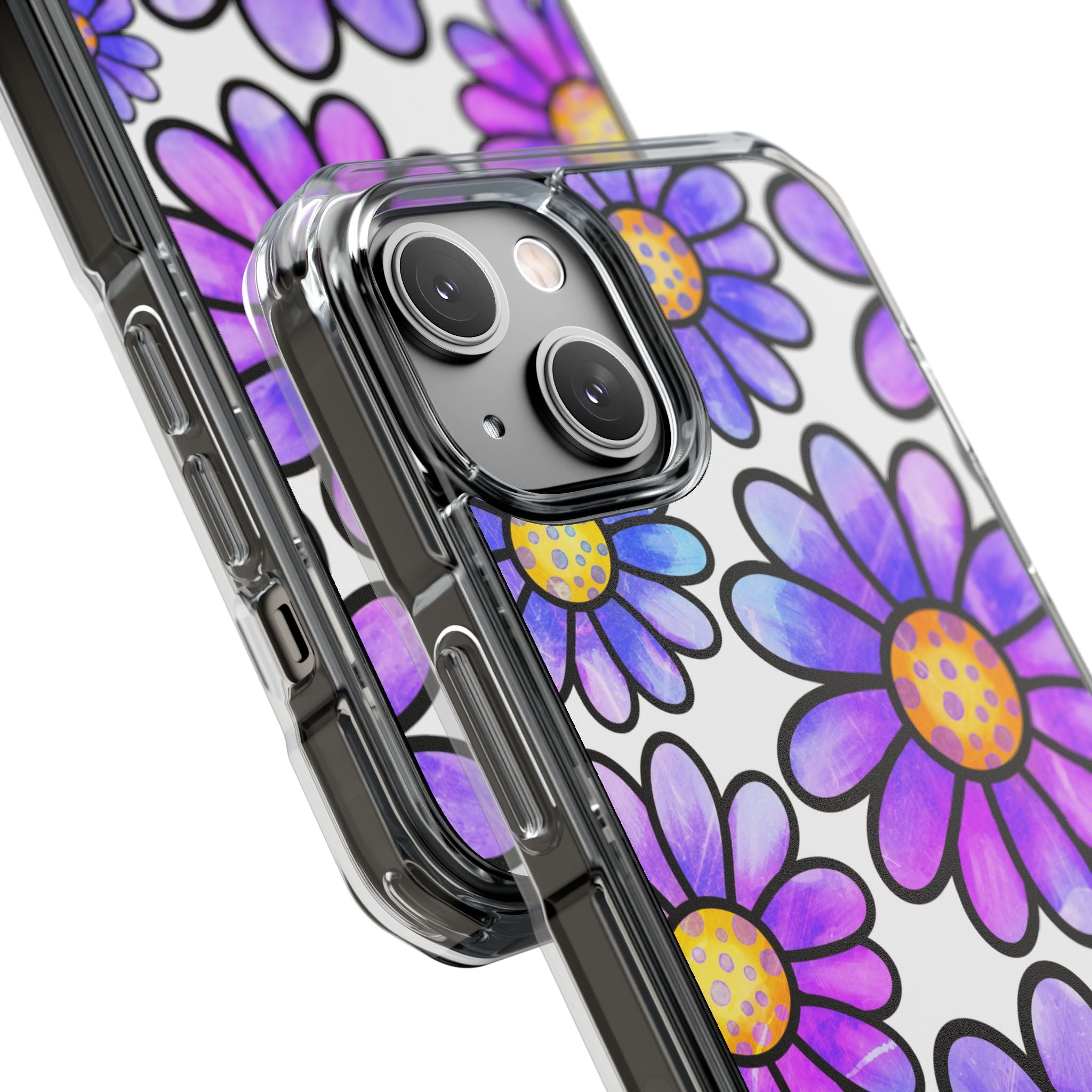 Violet Grunge Bloom · Impact Phone Case for iPhone · Magsafe