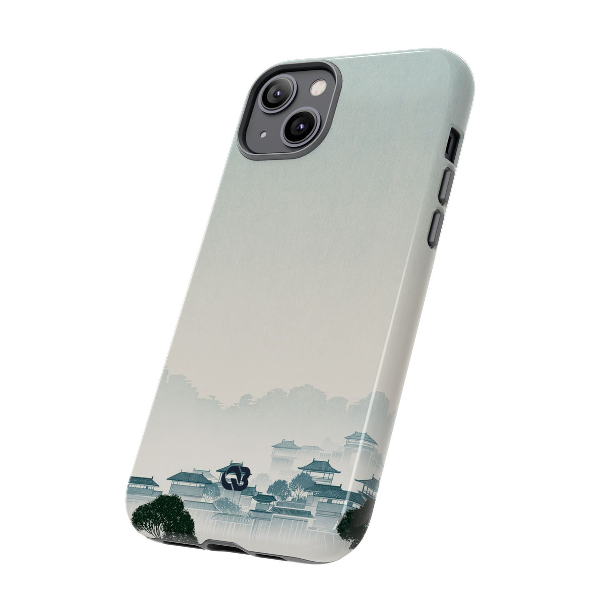 Misty Dynasty Horizon · Tough Phone Case for iPhone · Blue