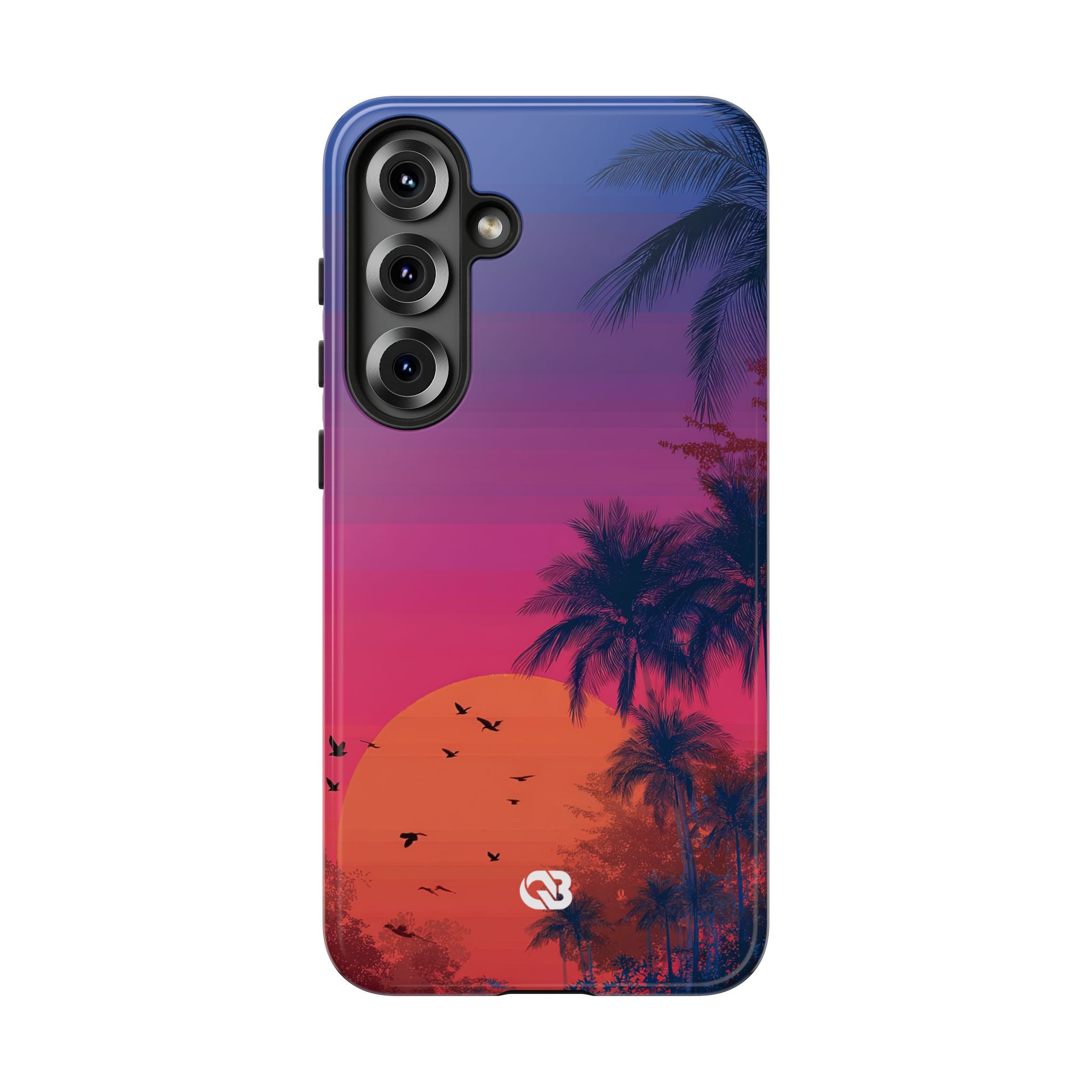 Neon Horizon Palms · Tough Phone Case for Samsung