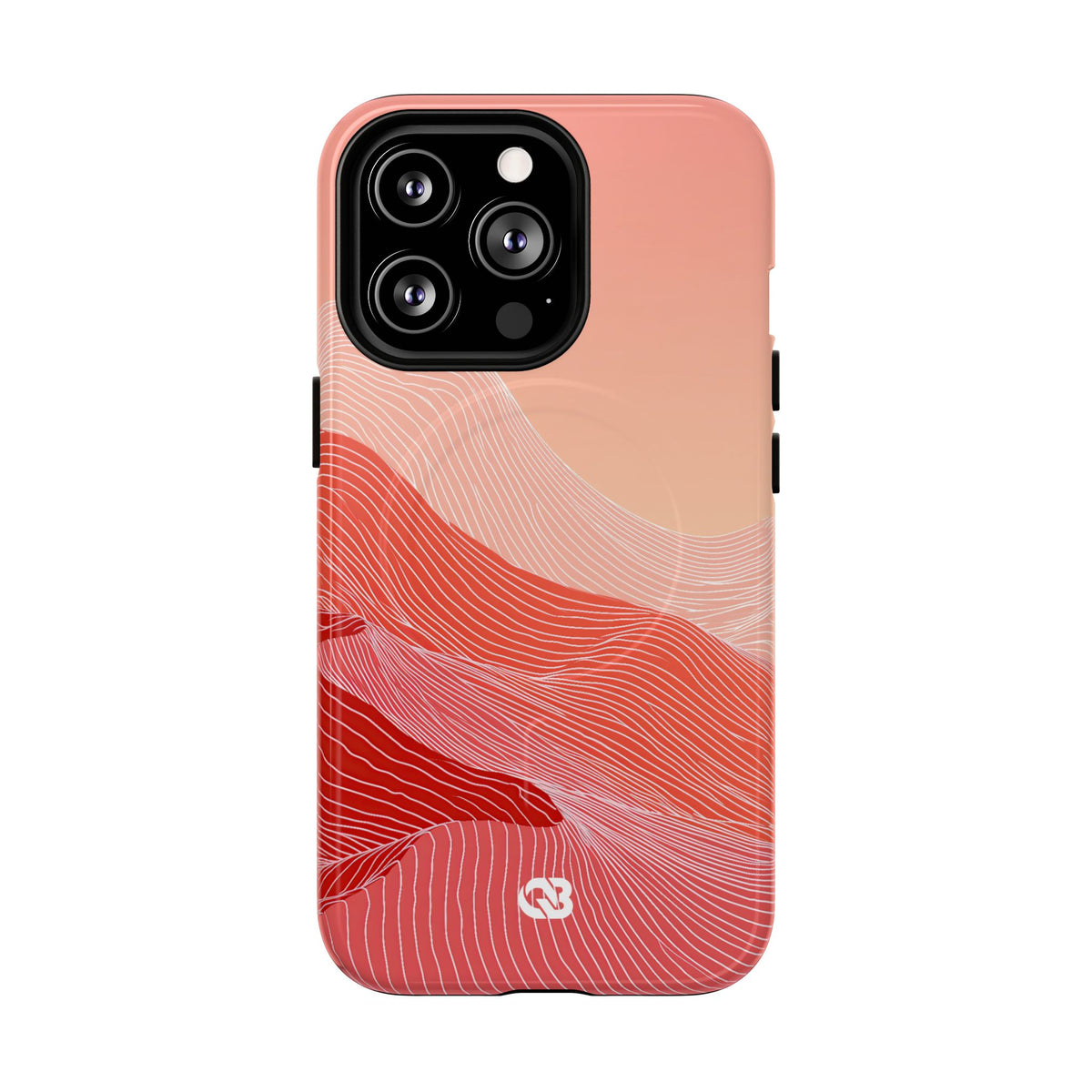Coral Ridge Contours · Tough 2.0 Magnetic Phone Case for iPhone · Red