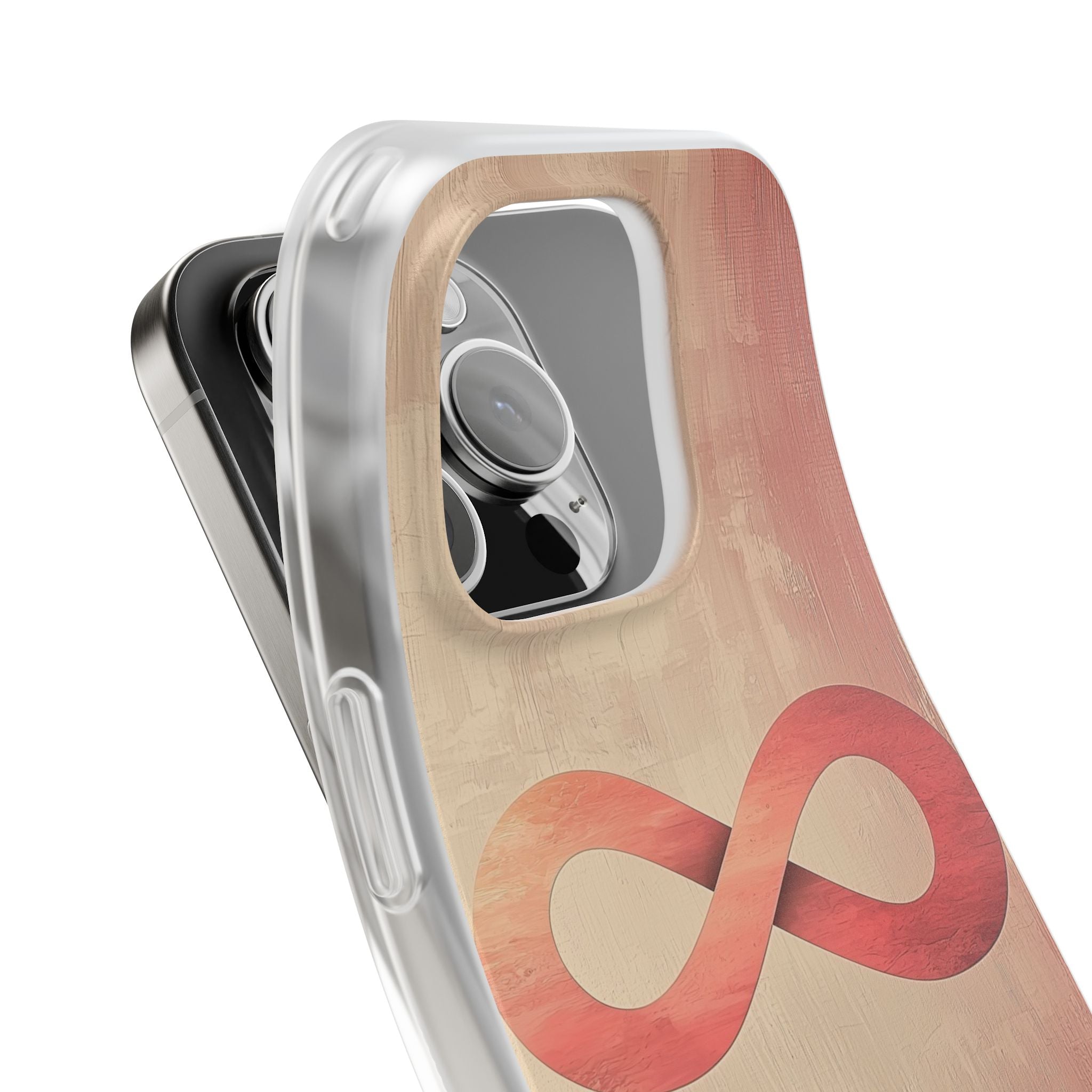 Terracotta Infinity Stroke · Soft Handyhülle für iPhone