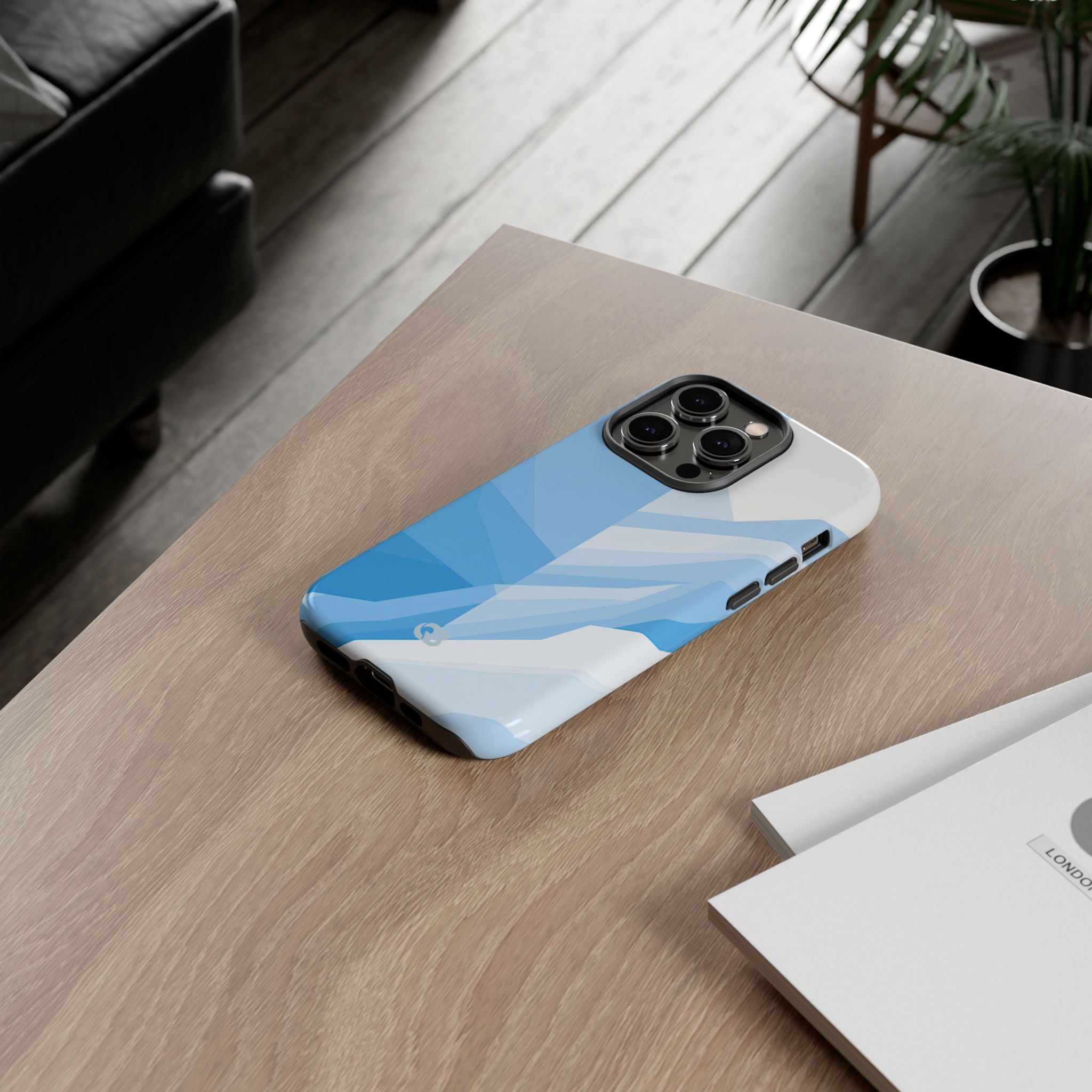 Blue Tough Phone Case for iPhone - Arctic Glacial Ridge
