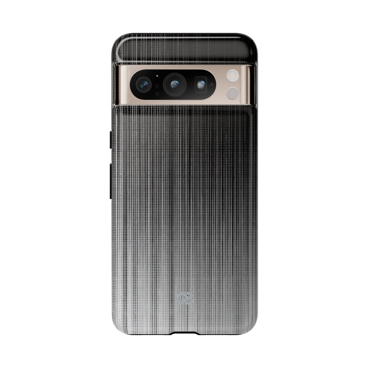 Grey Tough Phone Case for Google Pixel - Static Vertical Dither
