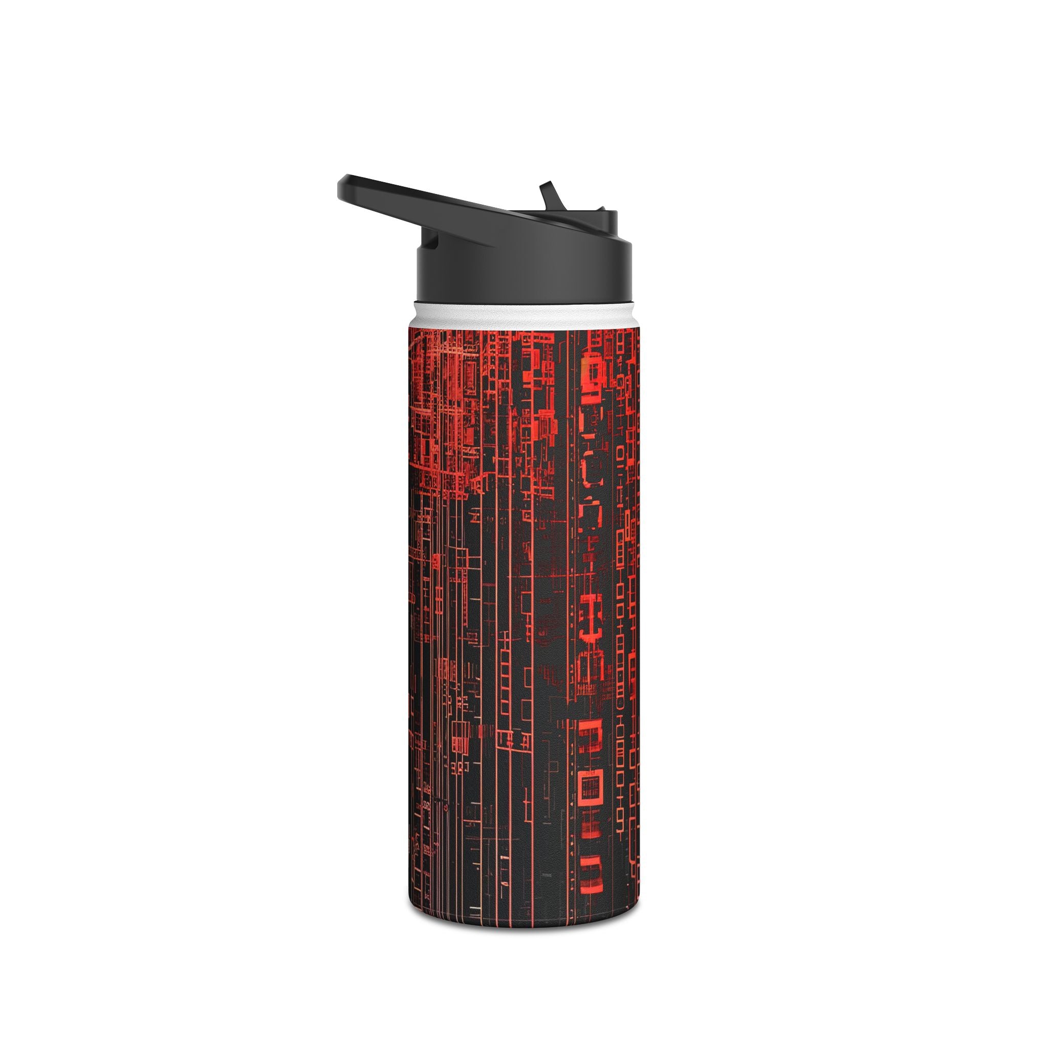 Crimson Columns - Stainless Steel Water Bottle