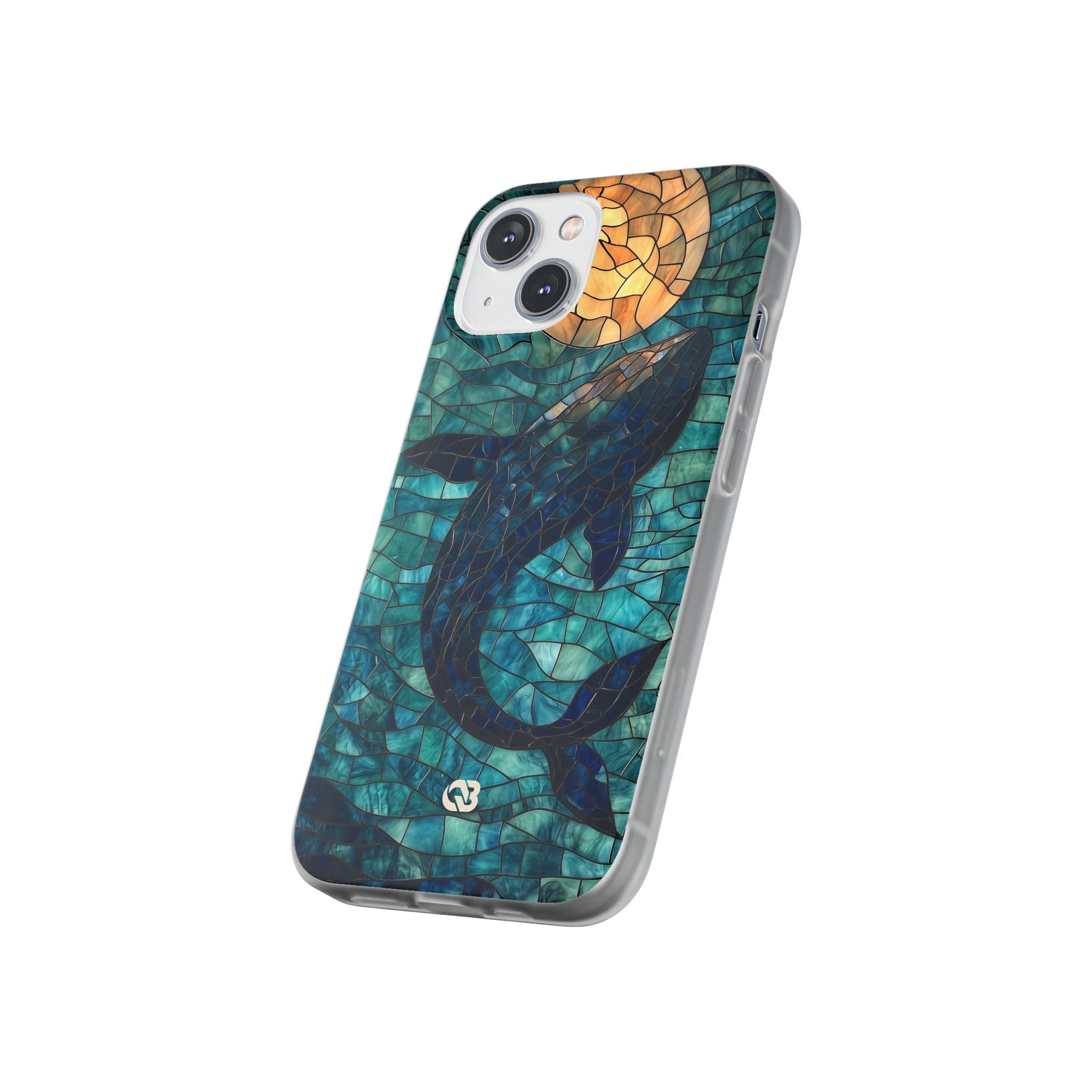 Stained Moon Whale · Soft Phone Case for iPhone