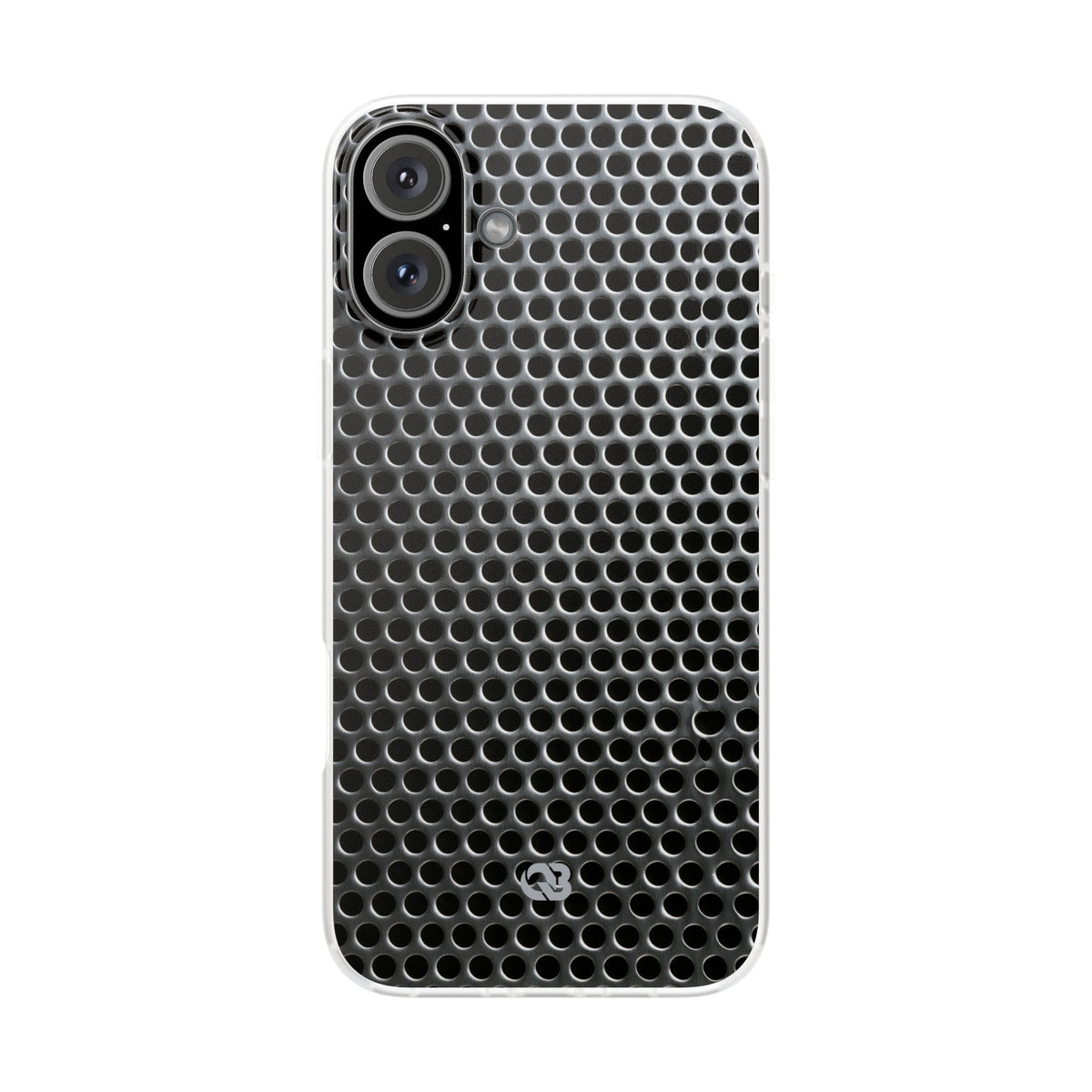 Silver Lite Phone Case for iPhone - Brutalist Steel Mesh