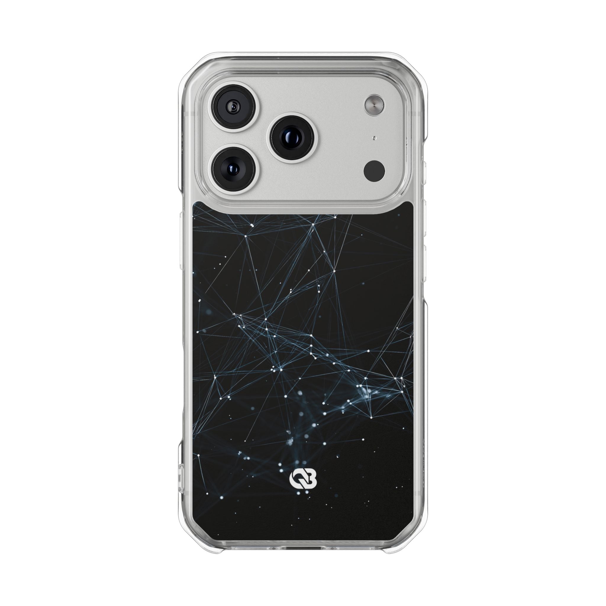 Black Impact MagSafe Phone Case for iPhone - Arctic Neural Mesh