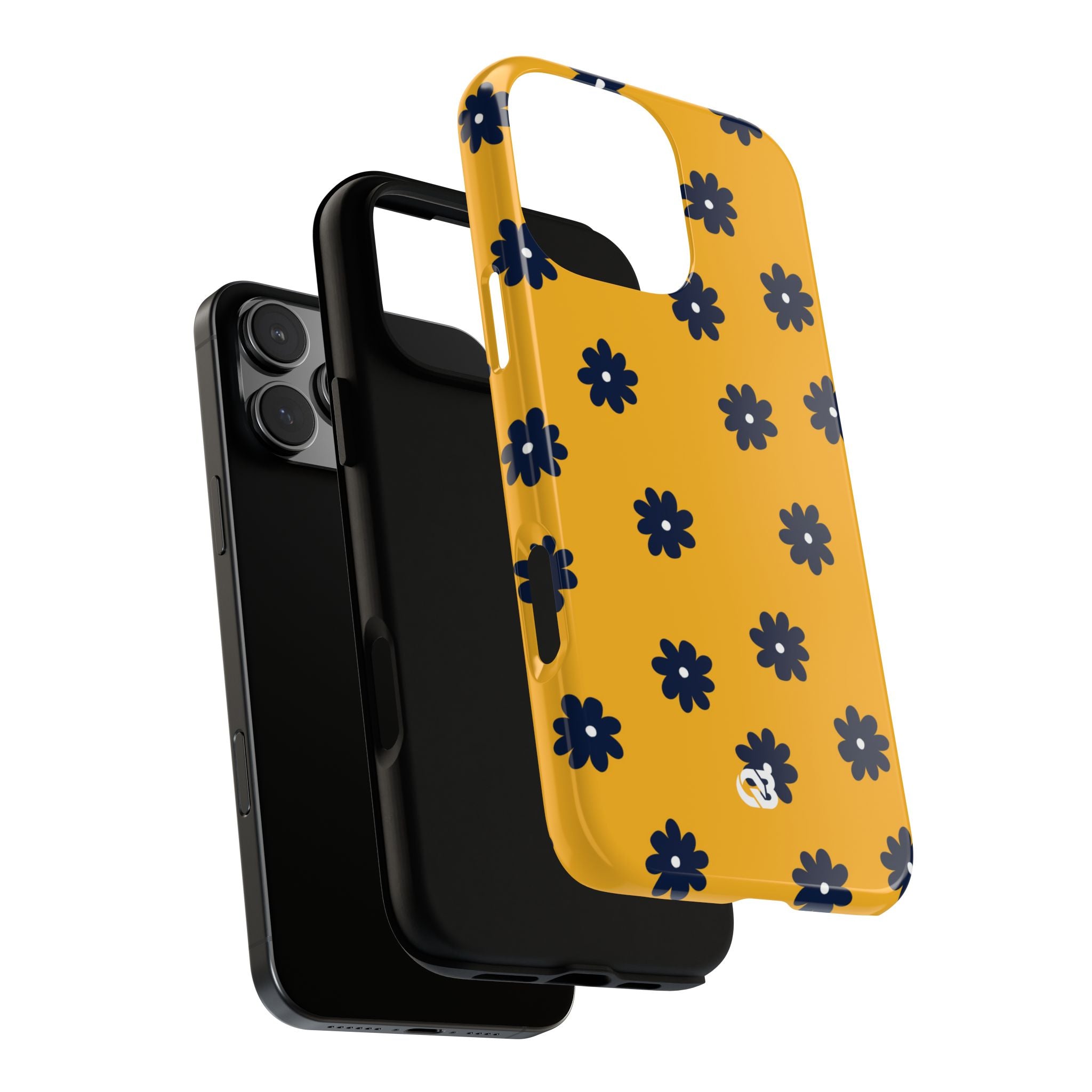 Navy Daisy Mustard · Tough Phone Case for iPhone