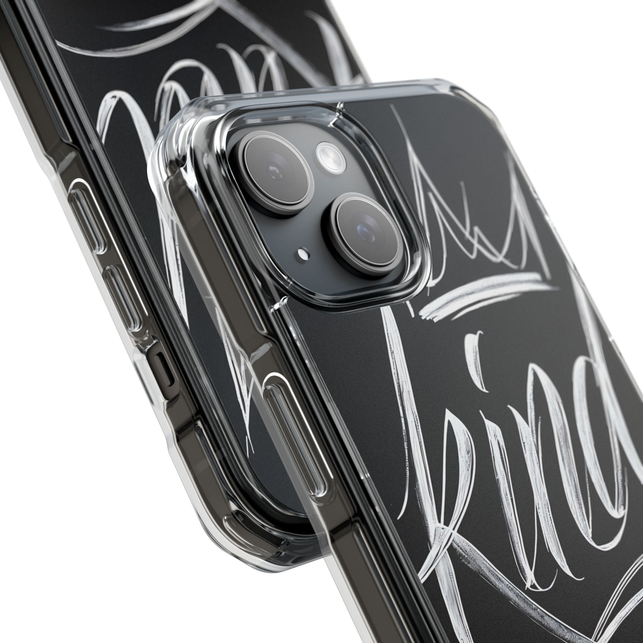 Noir Crown Script · Impact Phone Case for iPhone · Magsafe