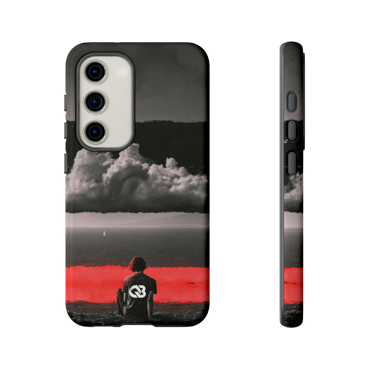 Crimson Horizon · Tough Phone Case for Samsung · Black