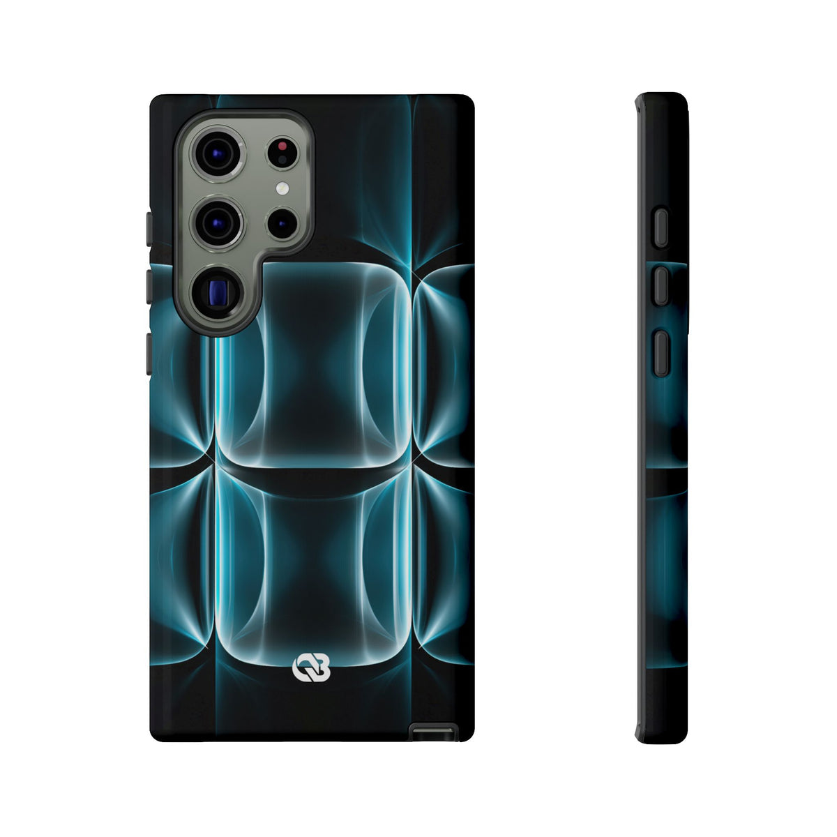 Translucent Cyber Grid · Tough Phone Case for Samsung · Teal