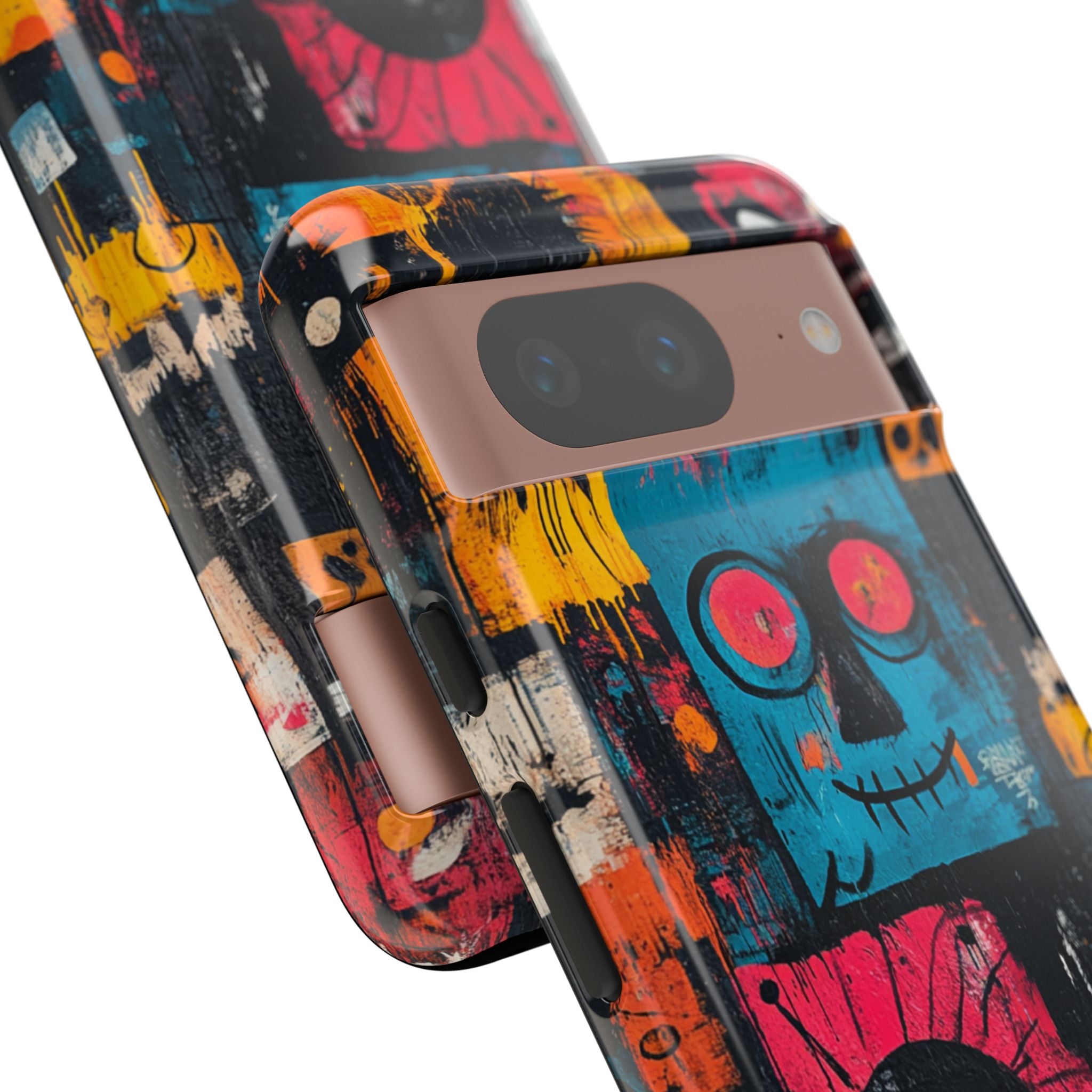 Blå söm Smile Google Pixel 8 Case - Tough