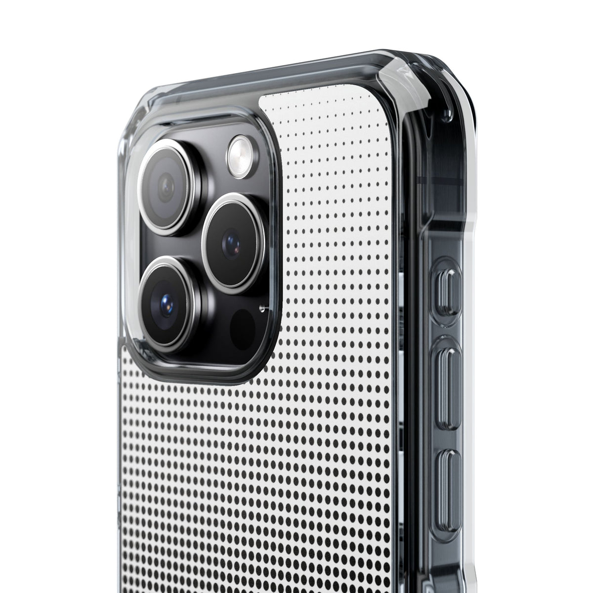 Black Impact MagSafe Phone Case for iPhone - Obsidian Halftone Flux
