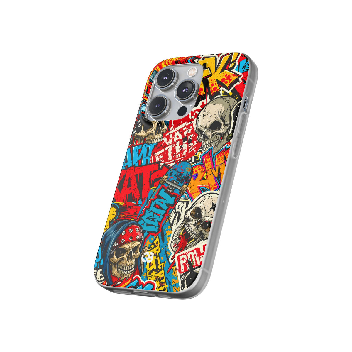 Skate Skull Riot · Lite Phone Case for iPhone · Red