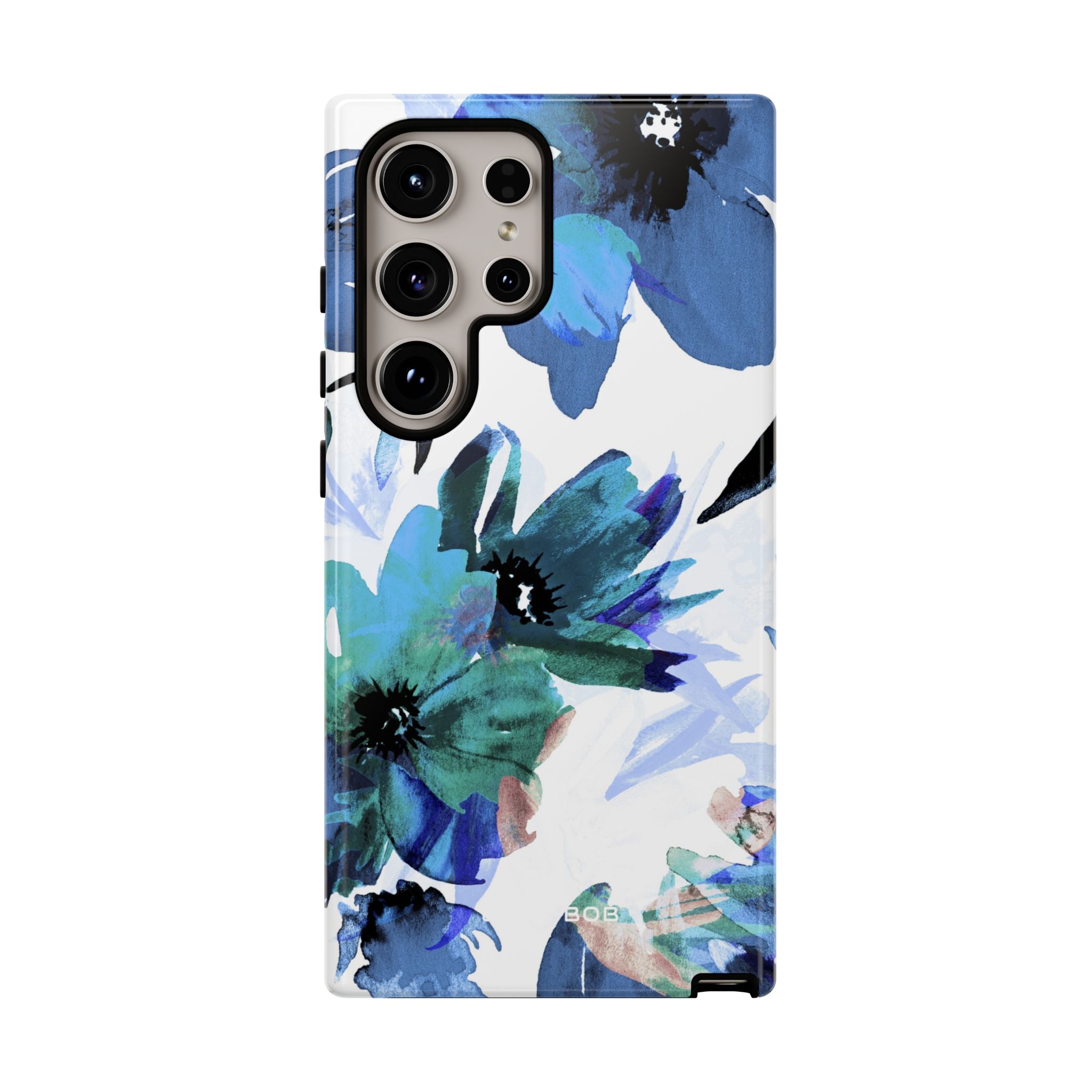 Blue Blossom Radiance Samsung S24 Ultra Case - Tough