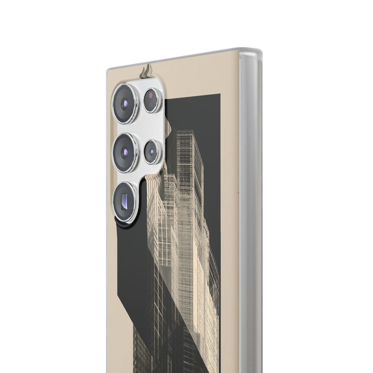 Beige Lite Phone Case for Samsung - Monolith Urban Grid