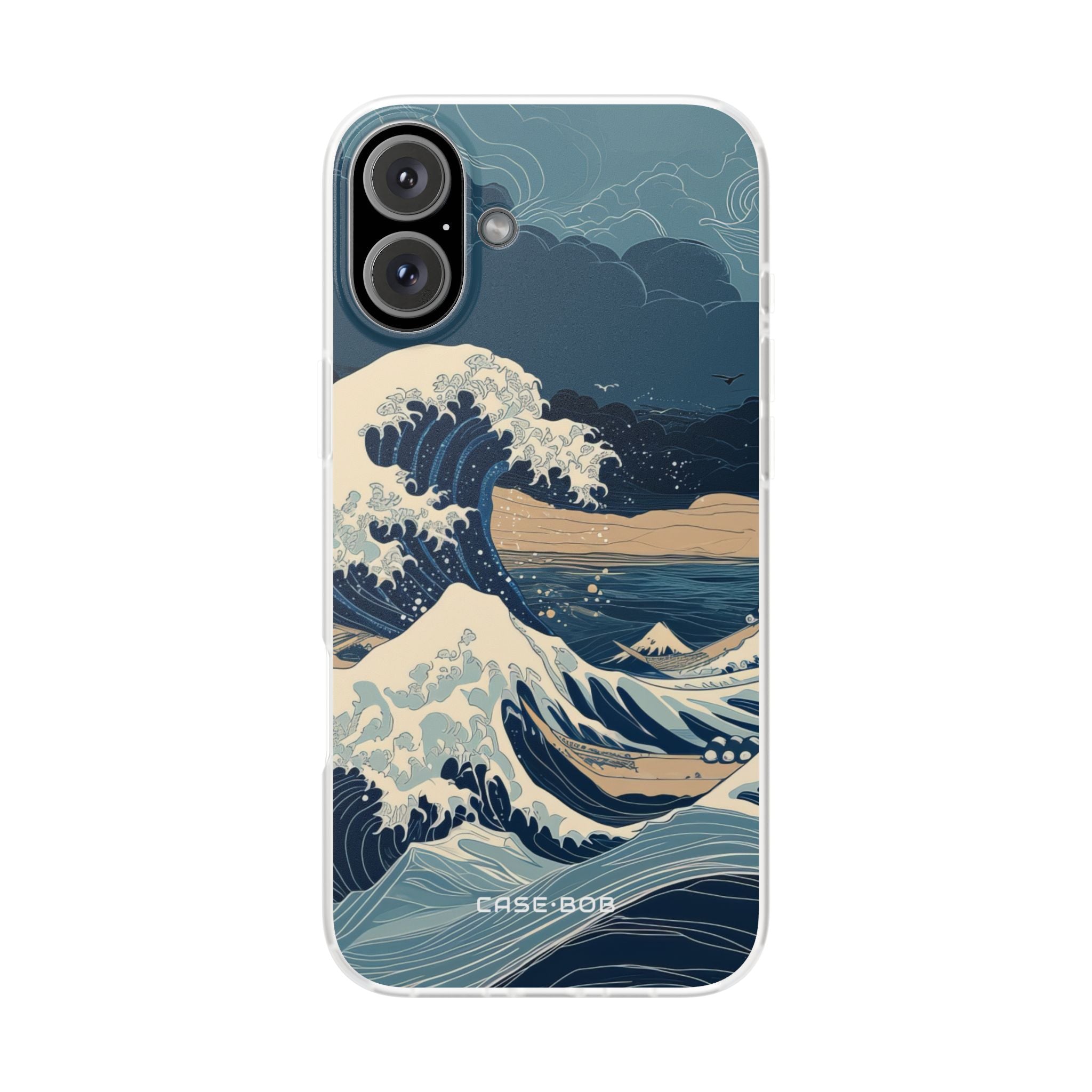 Cresting Blue Wave iPhone 16 Plus Case - Soft