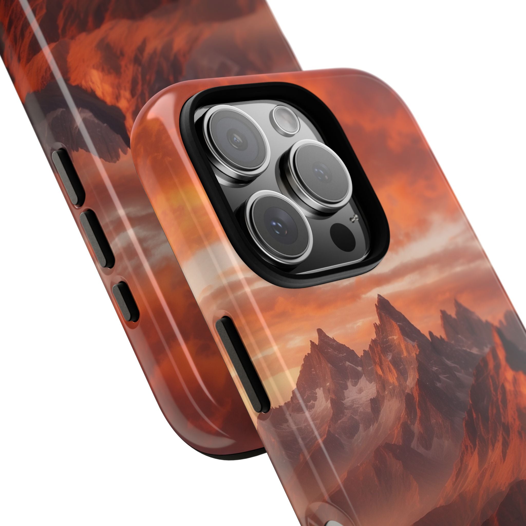 Fiery Peaks iPhone 16 Pro Case - Tough