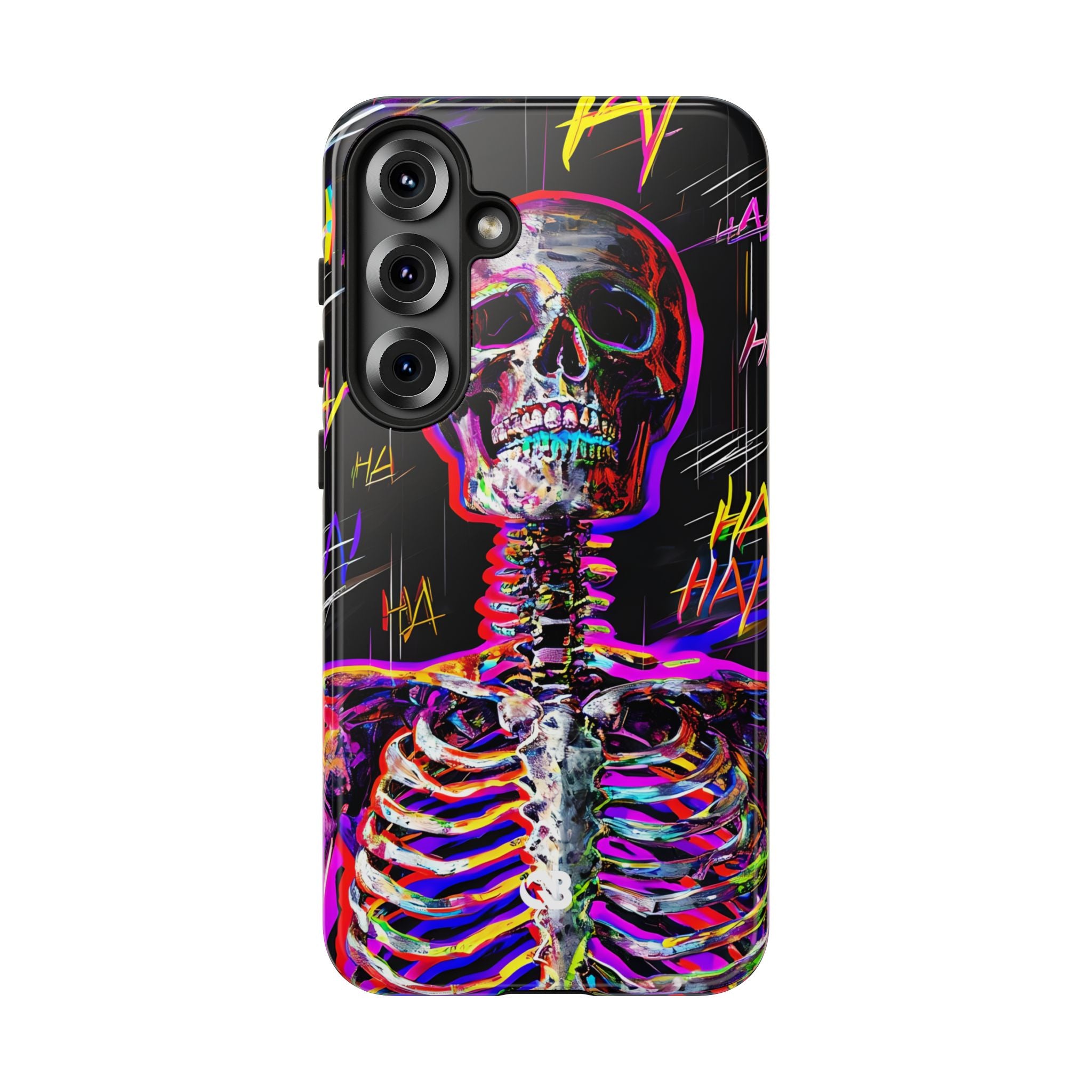 Neon Glitch Skeleton · Tough Handyhülle für Samsung
