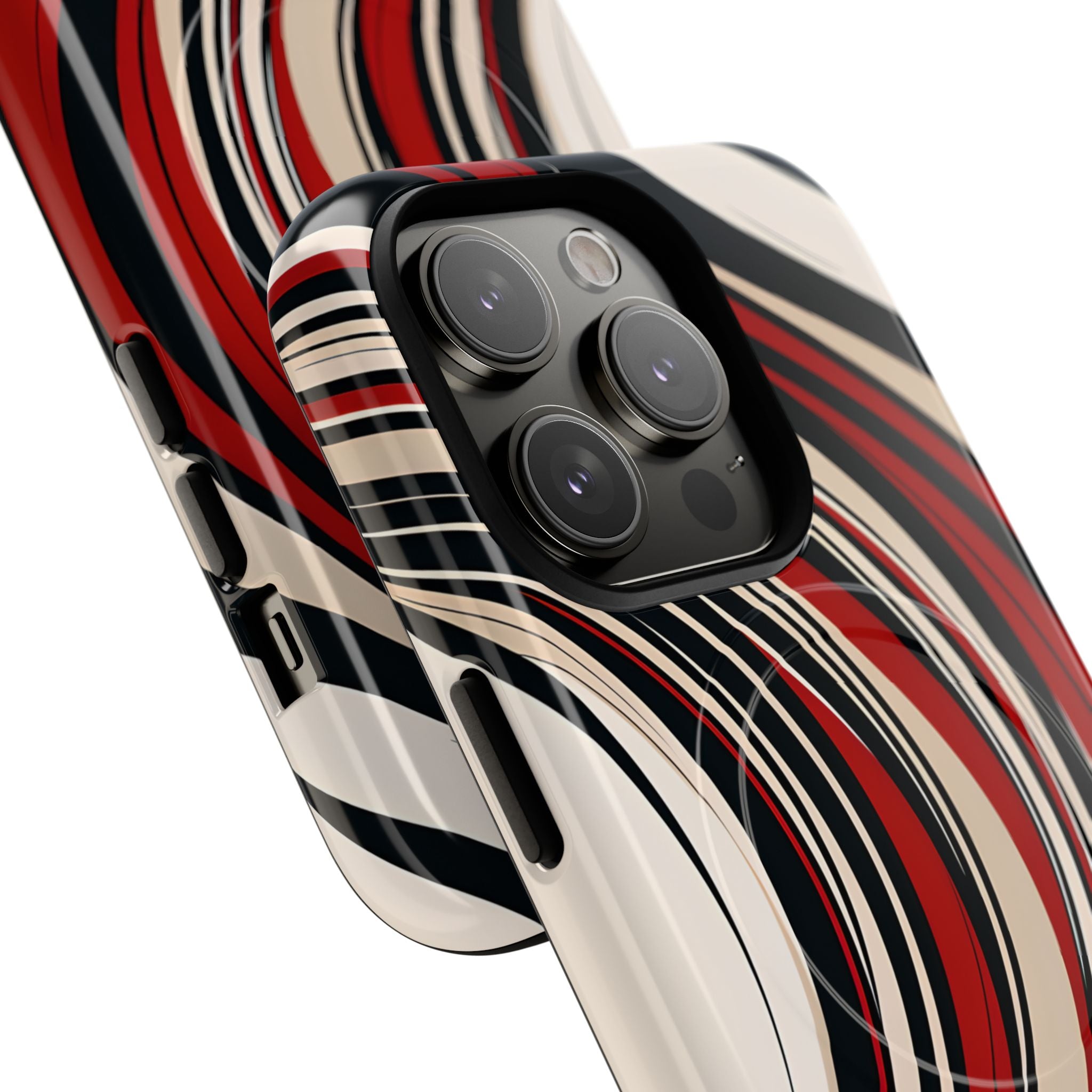 Crimson Flow Waves · Tough+ Magsafe