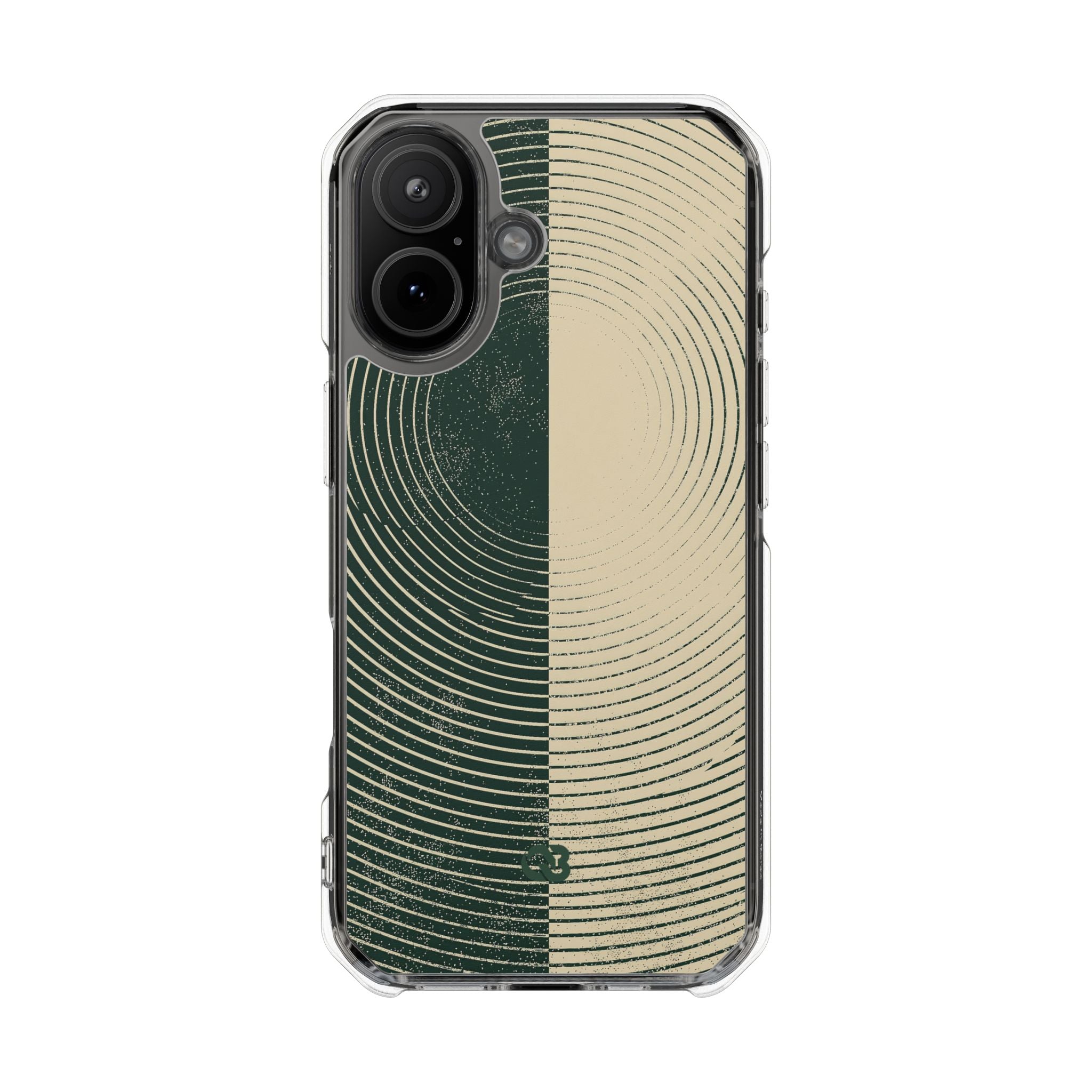 Green Impact MagSafe Phone Case for iPhone - Evergreen Split Grain
