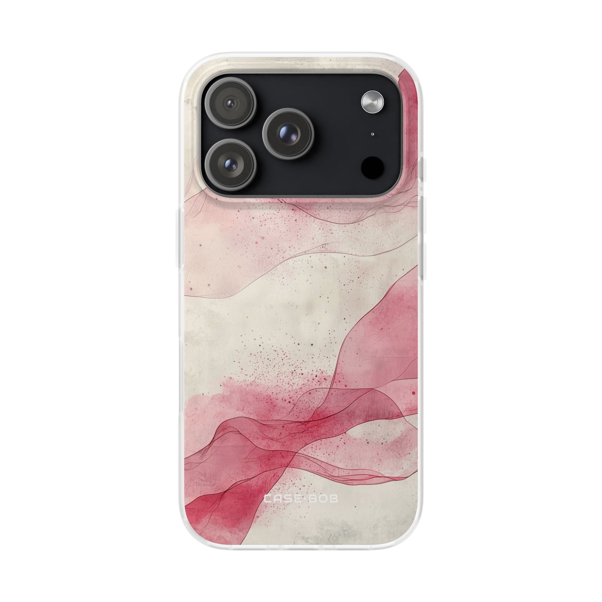 Crimson Waves iPhone 17 Pro Case - Soft - CASE•BOB
