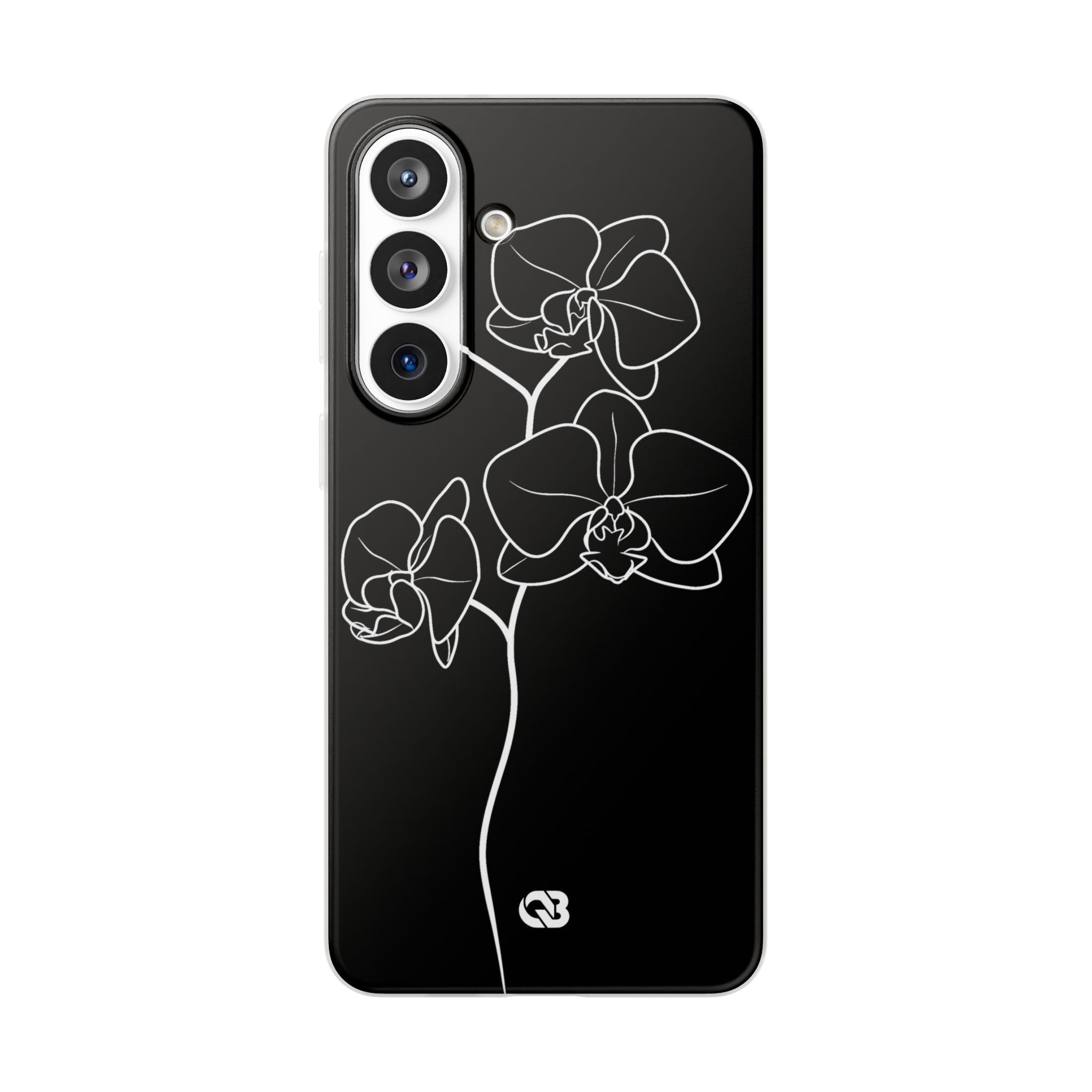 Black Lite Phone Case for Samsung - Noir Alabaster Orchid