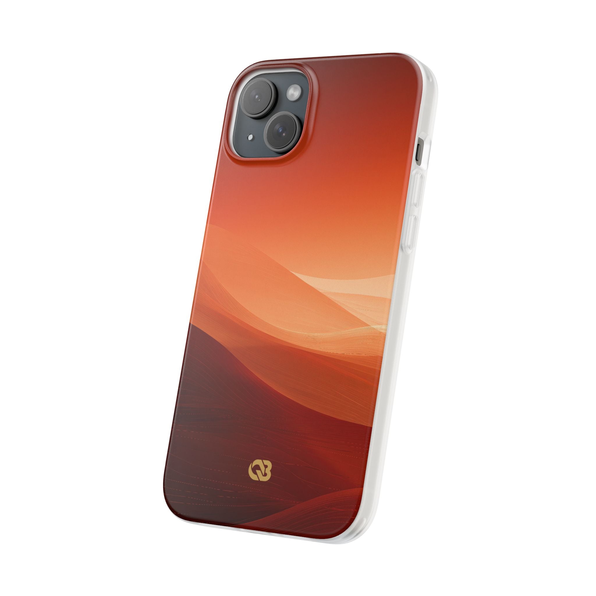 Orange Lite Phone Case for iPhone - Crimson Dune Gradient