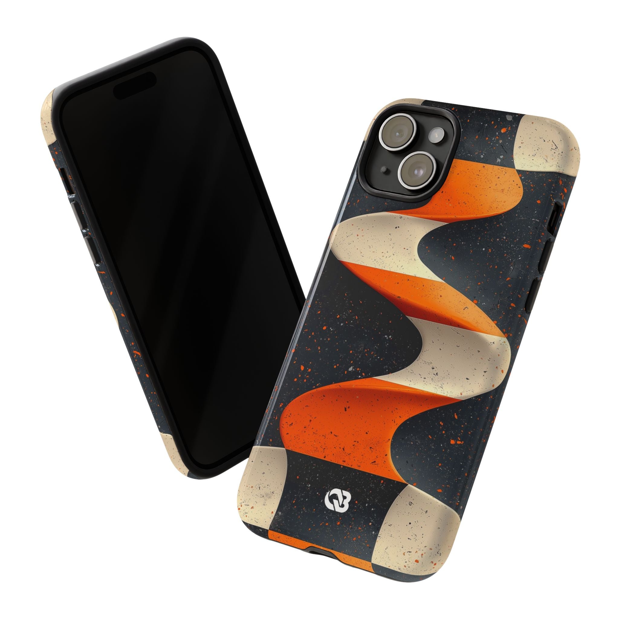 Orange Grit Twist · Tough Phone Case for iPhone