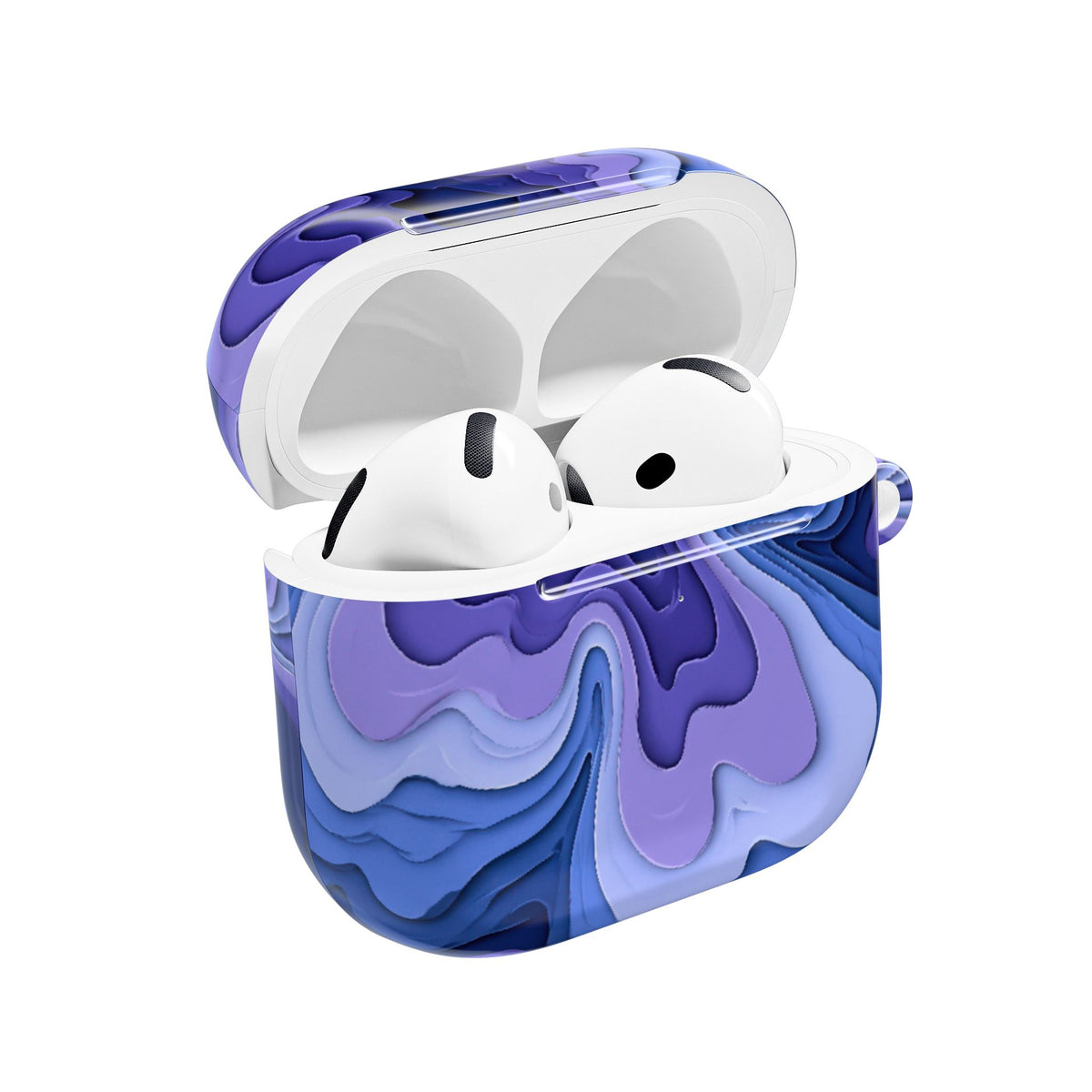 Periwinkle Strata Bloom · Hard Case for AirPods & AirPods Pro · Purple