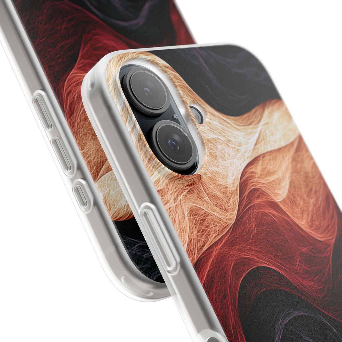 Ember Wave Dispersion · Lite Phone Case for iPhone · Red