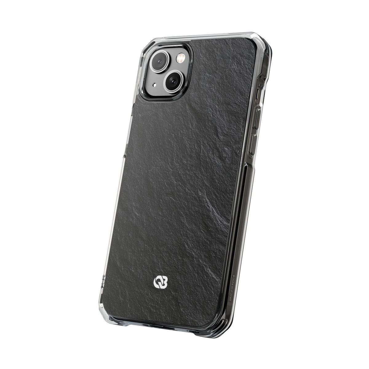 Obsidian Slate · Clear Impact Magnetic Phone Case for iPhone · Black