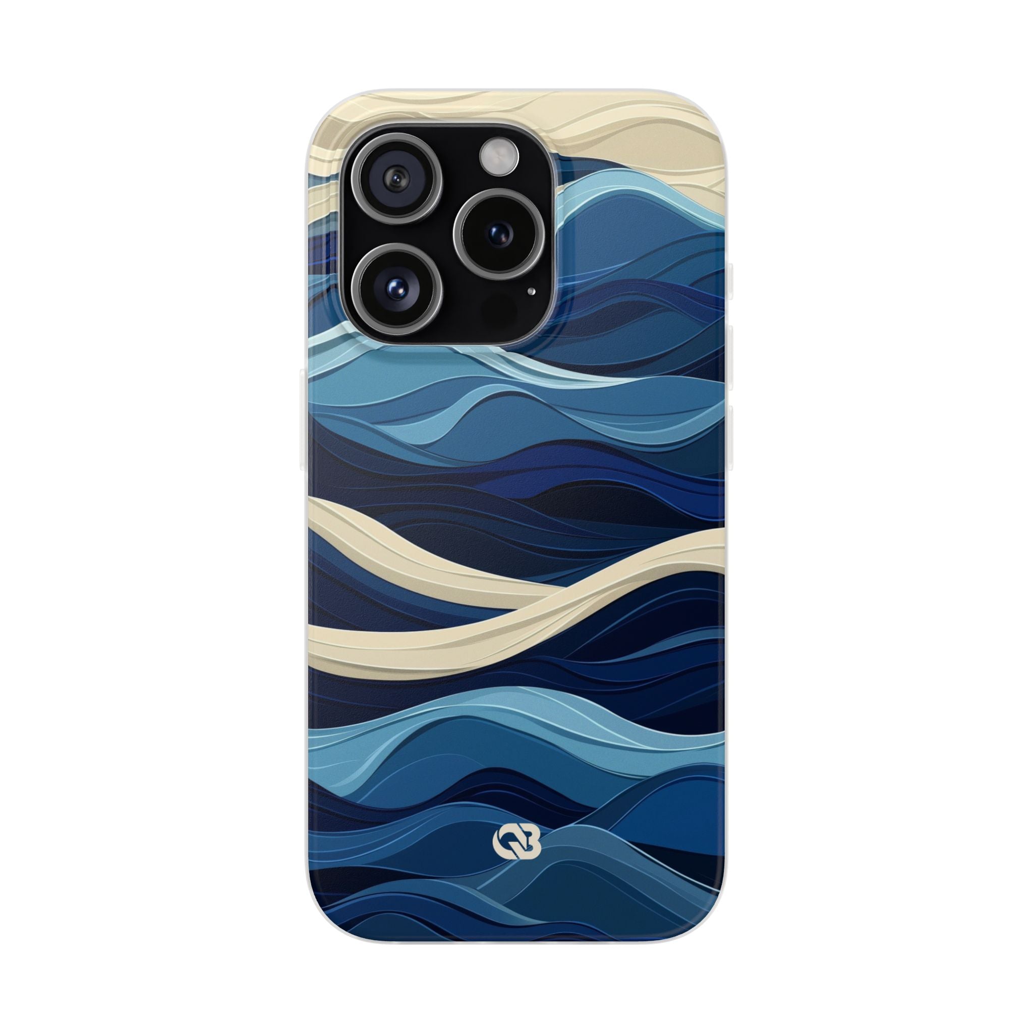 Cobalt Coast Layers · Soft Phone Case for iPhone