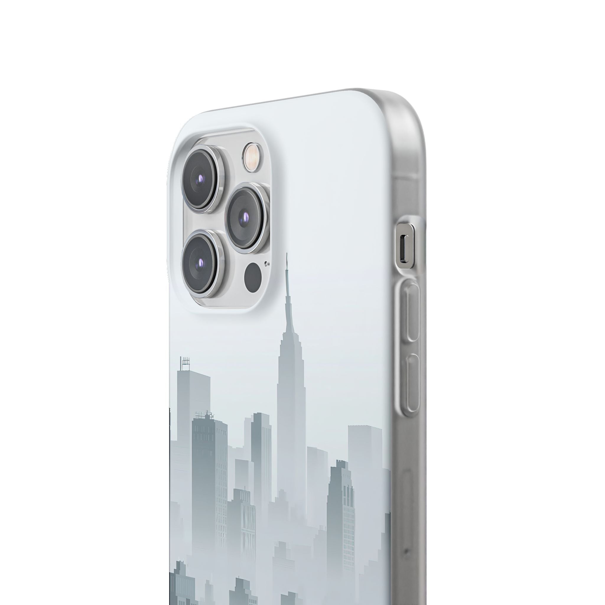 Grey Lite Phone Case for iPhone - Steel Mist Skyline