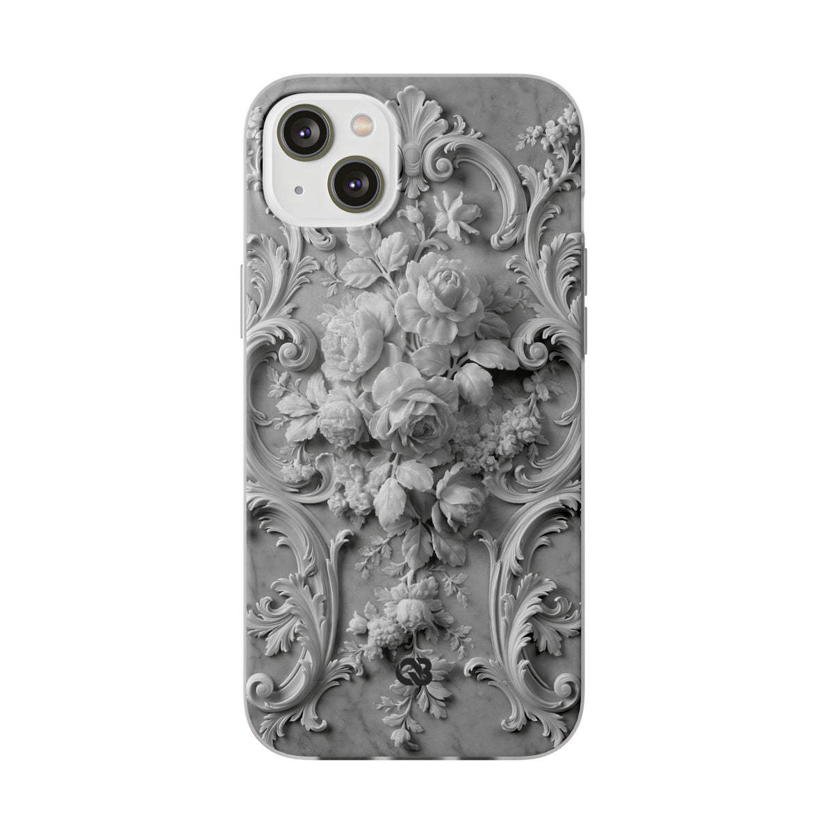 Rococo Marble Rose · Lite Phone Case for iPhone · White