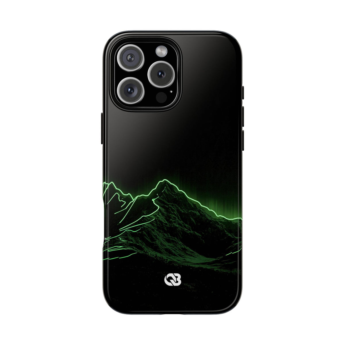 Nordic Mountain Contour · Tough Phone Case for iPhone · Black