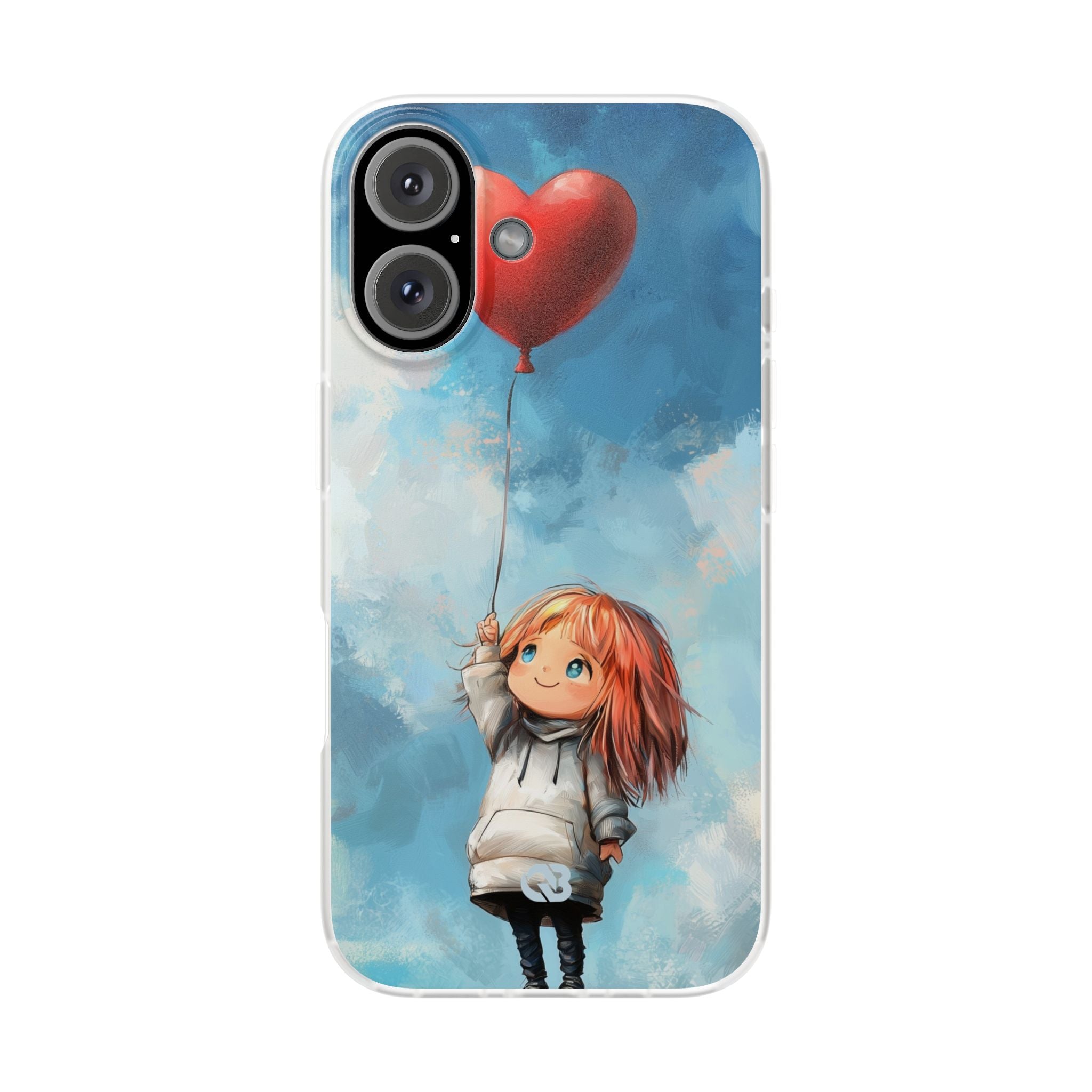 Crimson Heart Sky · Soft Coque de téléphone pour iPhone