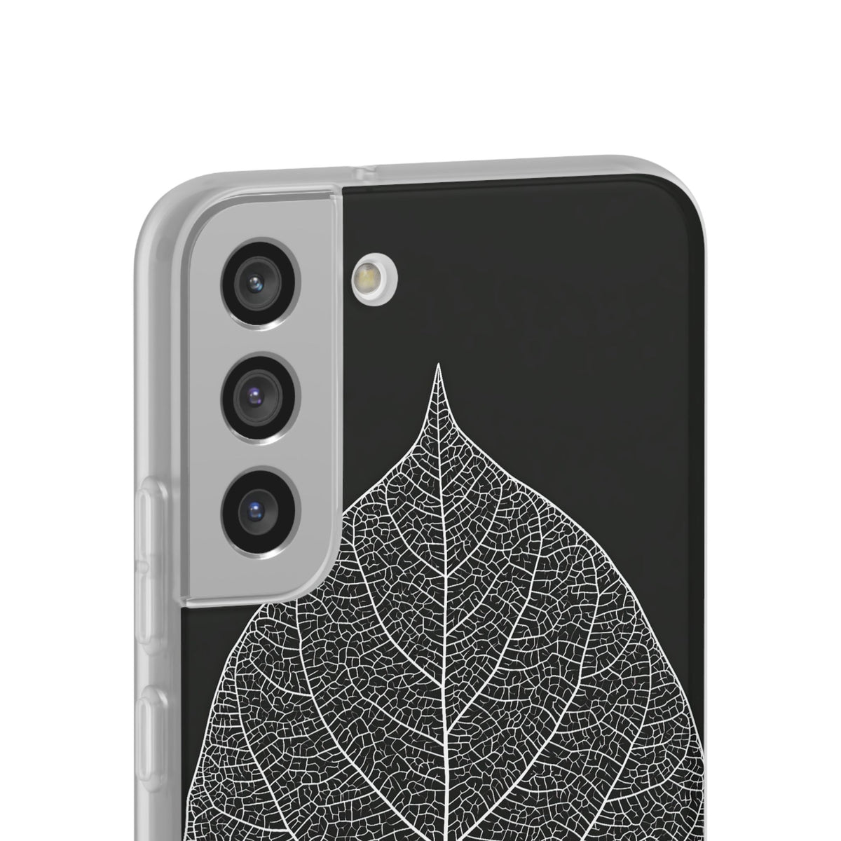Monochrome Leaf Skeleton · Lite Phone Case for Samsung · Black