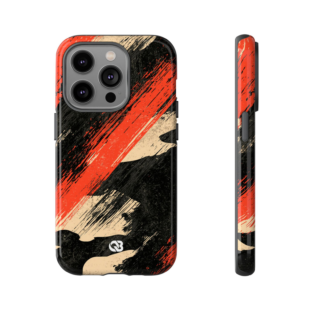 Urban Slash Camo · Tough Phone Case for iPhone · Black