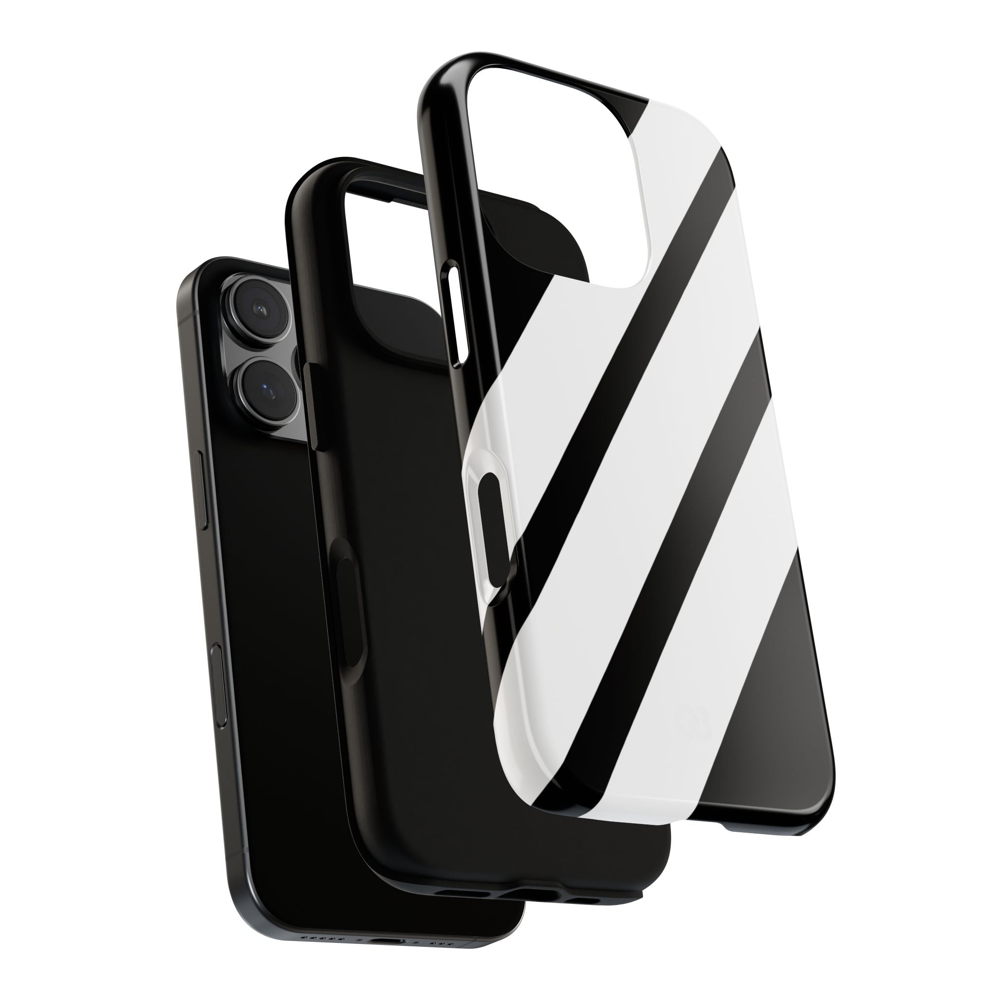 Obsidian White Bars · Tough Telefoncover for iPhone