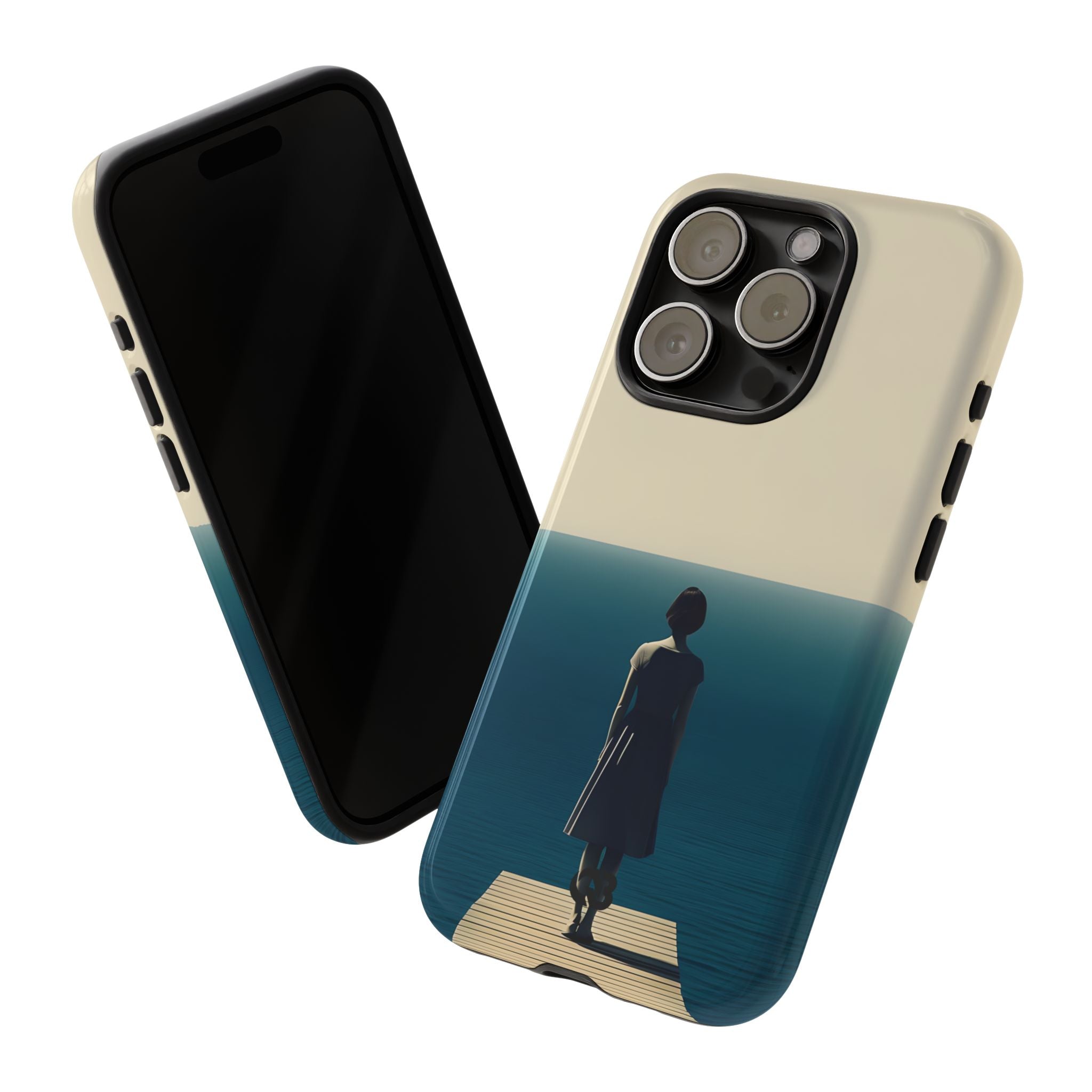 Solitary Blue Horizon · Tough Phone Case for iPhone
