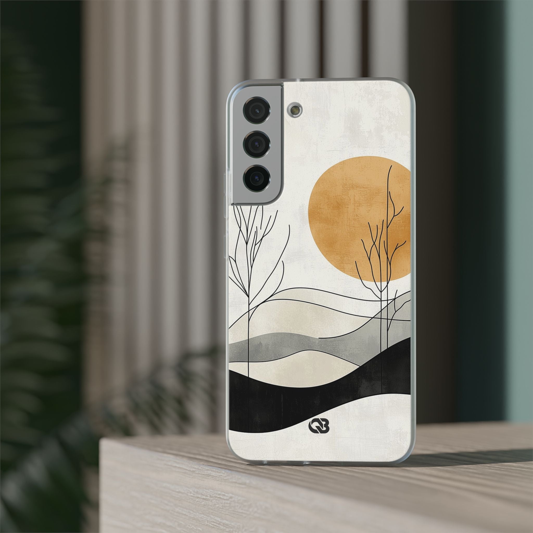 Burnt Horizon Lines · Soft Phone Case for Samsung