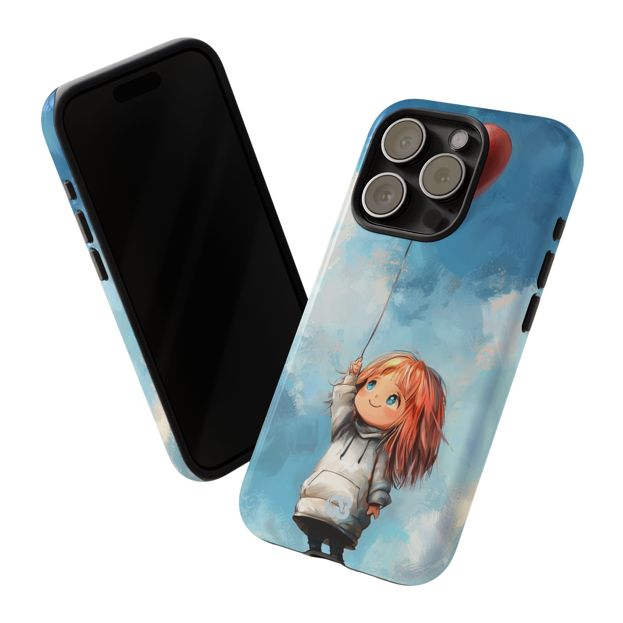 Crimson Heart Sky · Tough Phone Case for iPhone