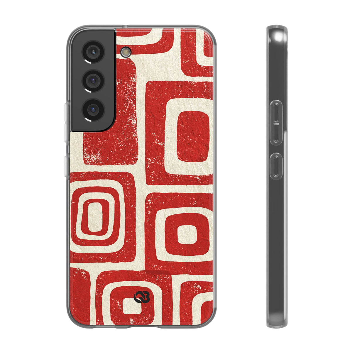 Vermilion Block Motif · Lite Phone Case for Samsung · Red